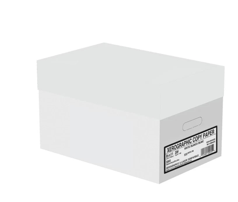 Xerographic Copy Paper 8.5x11 20lb 92 Bright 10 Ream 5000 Sheets Xerographic Copy Paper 8.5x11 20lb 92 Bright 10 Ream 5000 Sheets