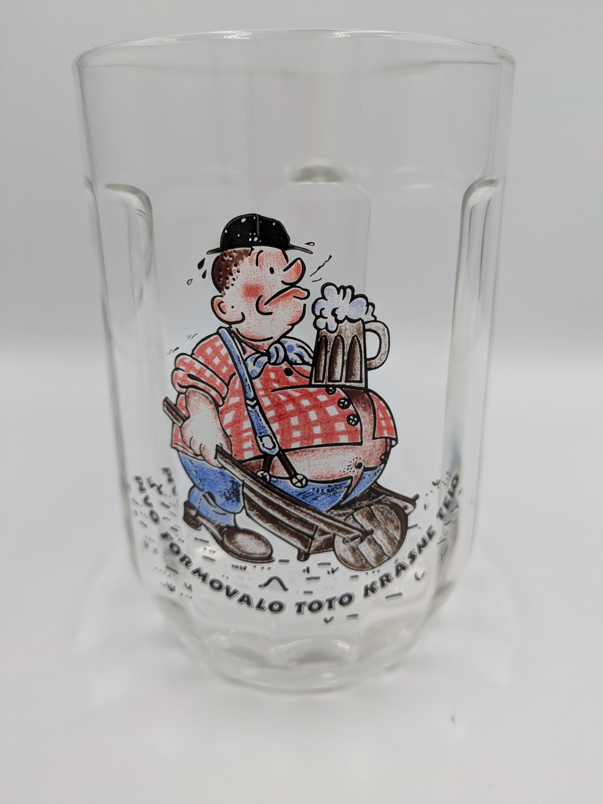 Vintage Czechoslovakia Beer Stein “Beer Shaped This Body” Funny Cartoon Mug Gift