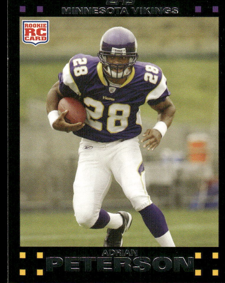 2007 Topps Adrian Peterson Factory Set Bonus Rookie RC #301 Minnesota