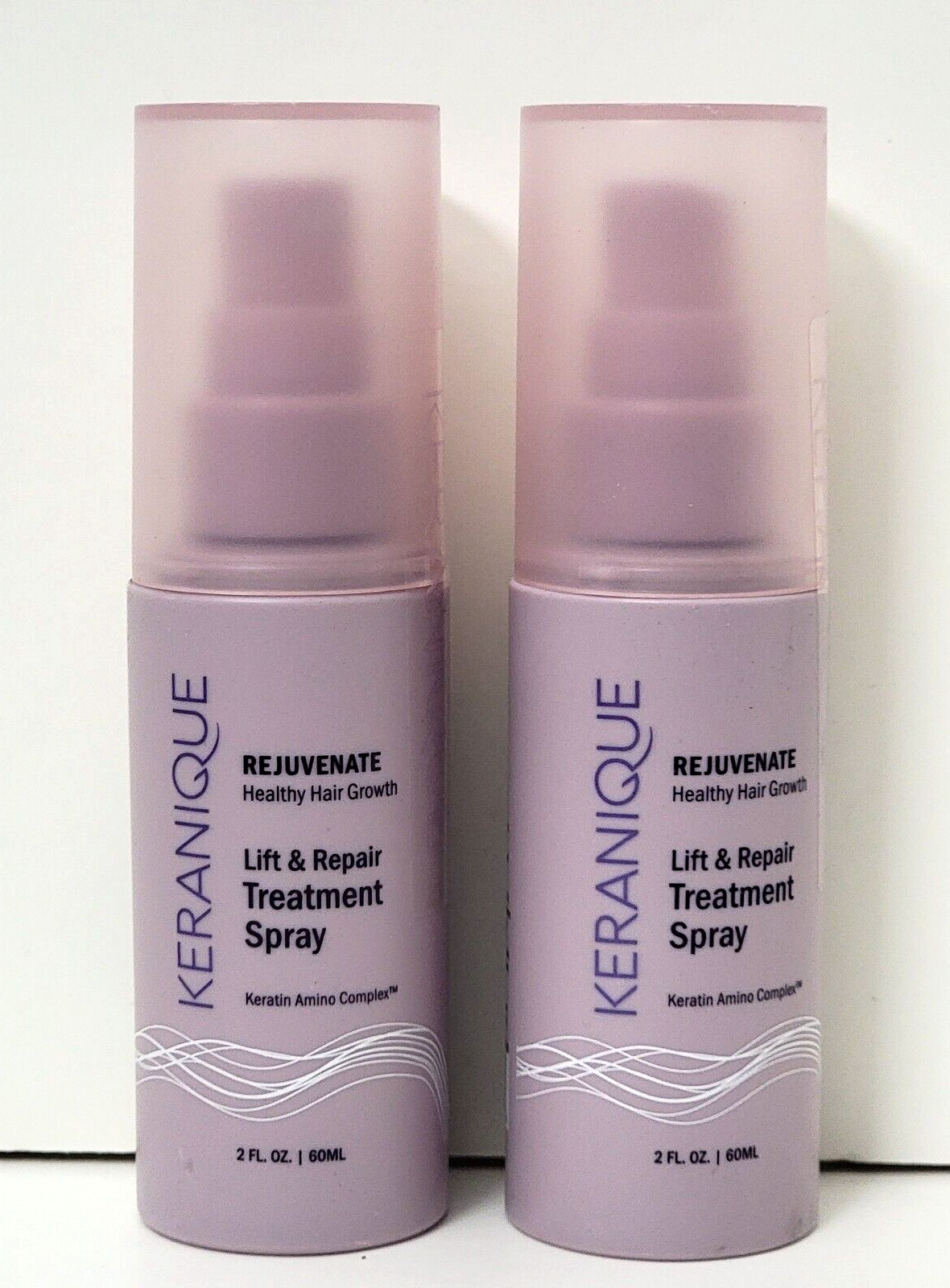 2 pk KERANIQUE Rejuvenate Lift & Repair Treatment Spray 2 fl oz each
