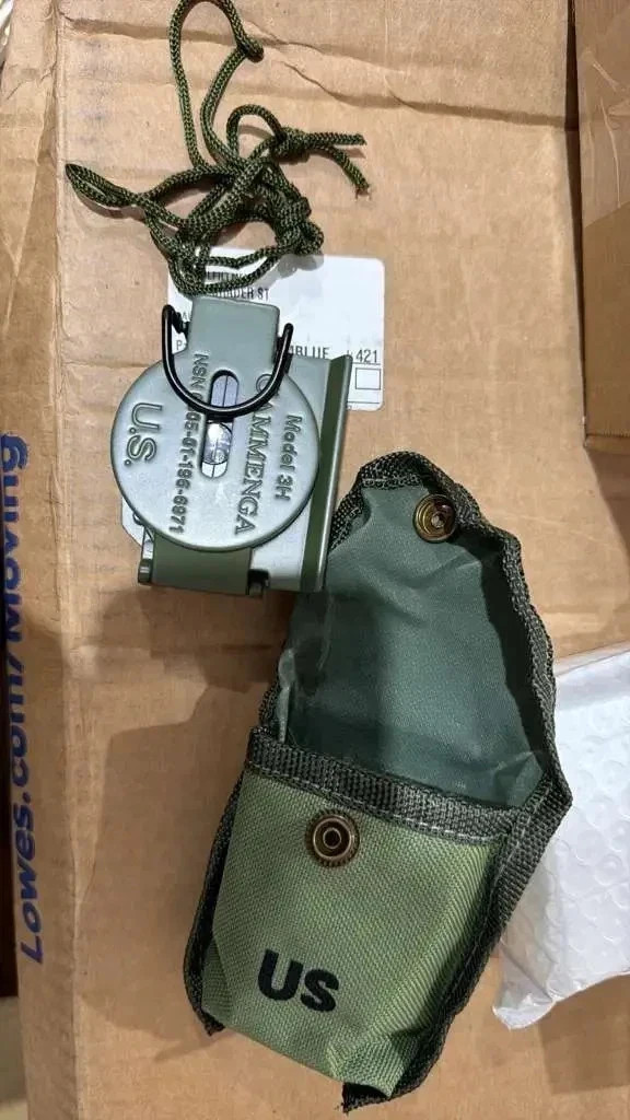 Cammenga Model 27 US Military Lensatic Compass With Pouch Navigation Compass
