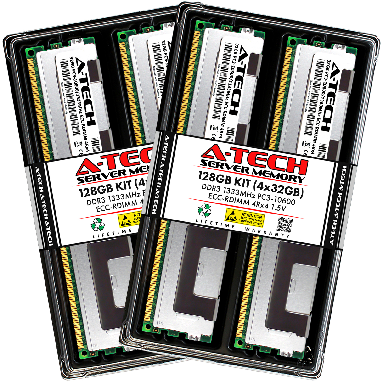 128GB 4x 32GB PC3-10600R RDIMM Supermicro 1027GR-TSF 6017R-M7UF Memory RAM