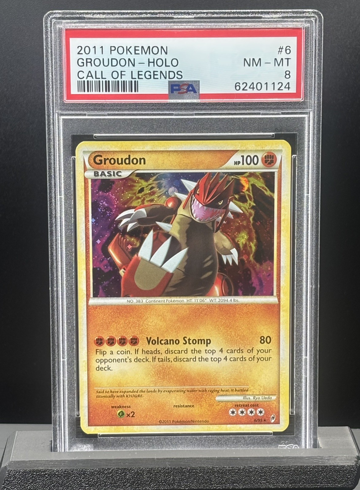 Groudon Call of Legends Holo | 6/95 | PSA 8 | Graded Pokémon Card TCG