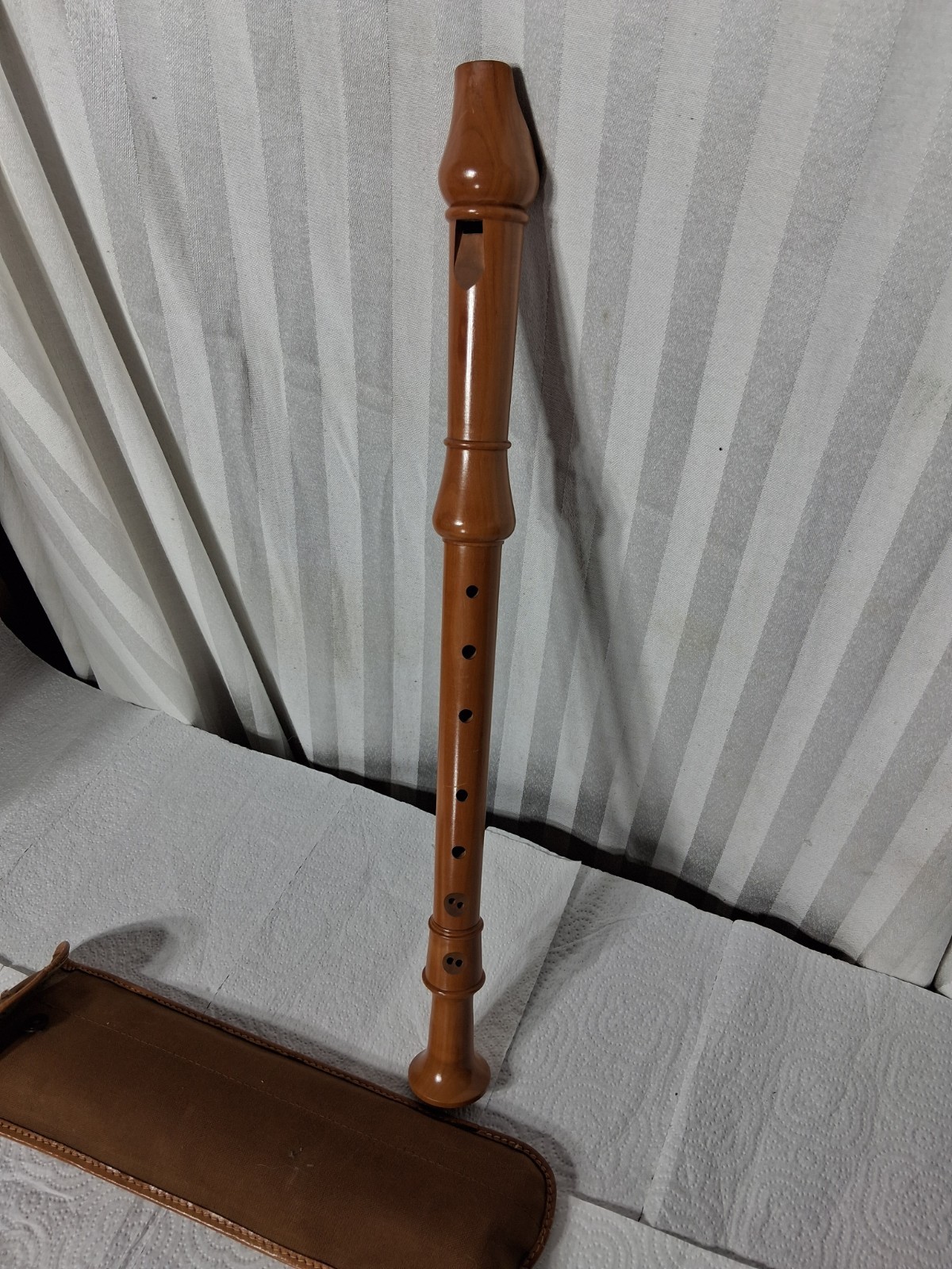Vintage Kung Swiss Made Recorder wood 3 Piece With Case Unused Beautiful 😍