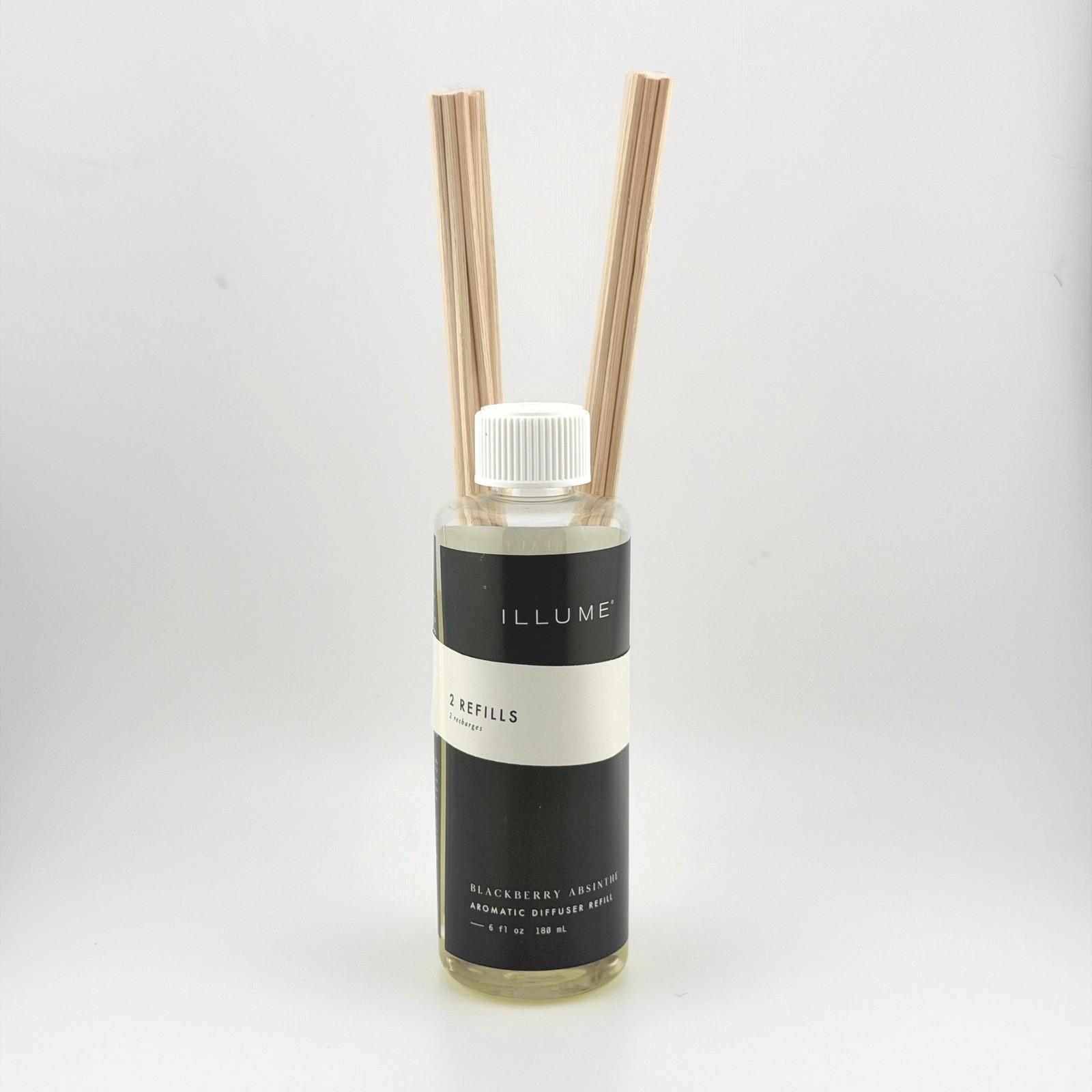 Illume Blackberry Absinthe Reed Diffuser Refill 6 Oz with Replacement Reeds