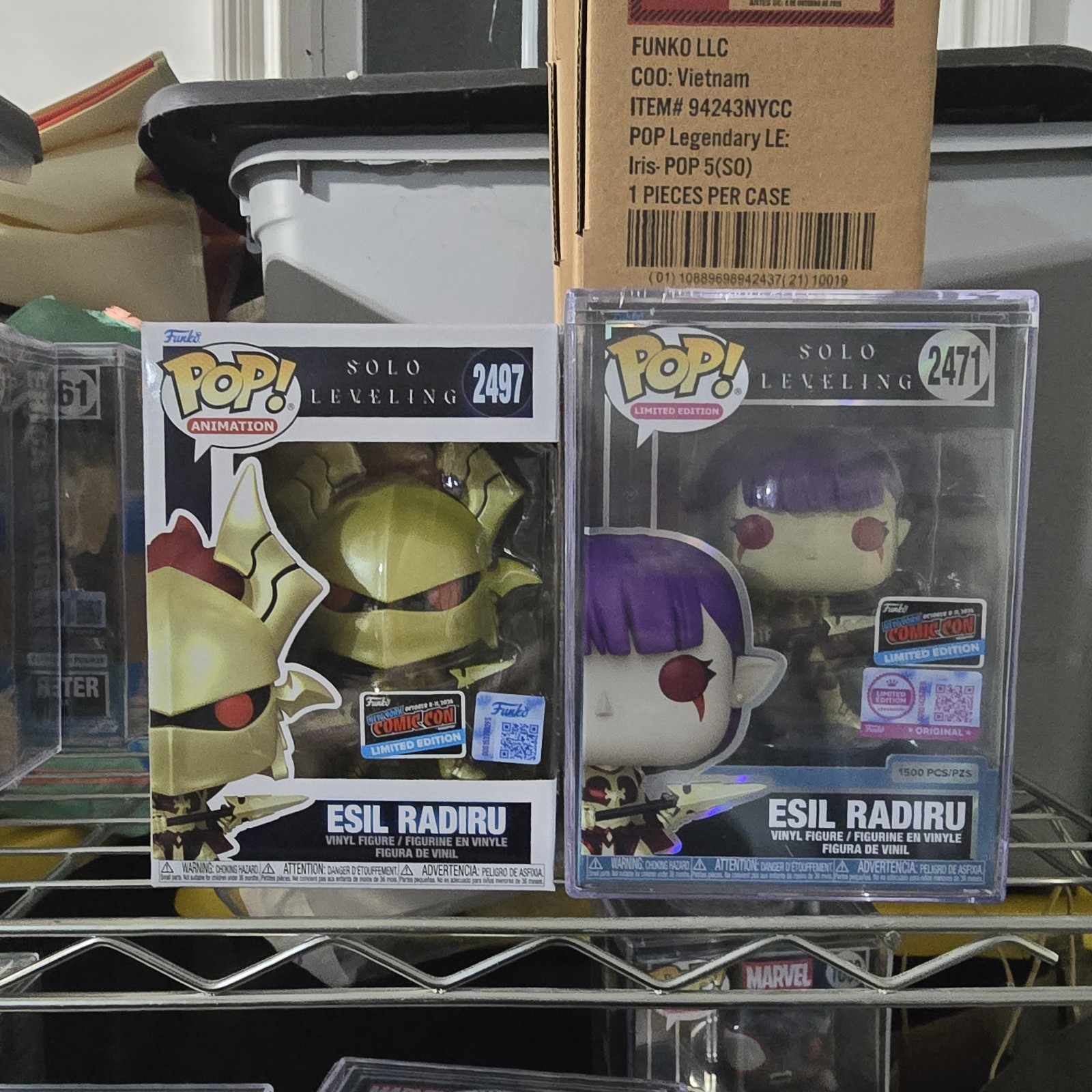 Funko Pop Solo Leveling NYCC 2026 Esil Radiru Both Version Bundle