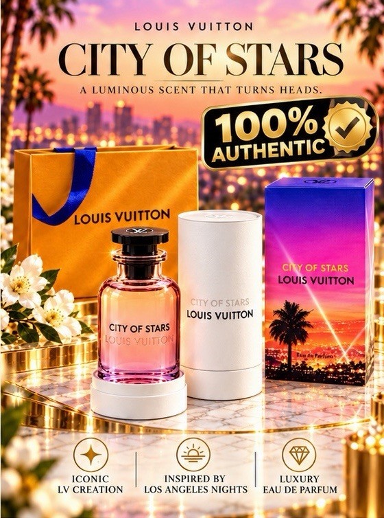 100% Authentic 💯 Louis Vuitton City of Stars EDP Regular Size 3.3 fl oz 100% Authentic 💯 Louis Vuitton City of Stars EDP Regular Size 3.3 fl oz