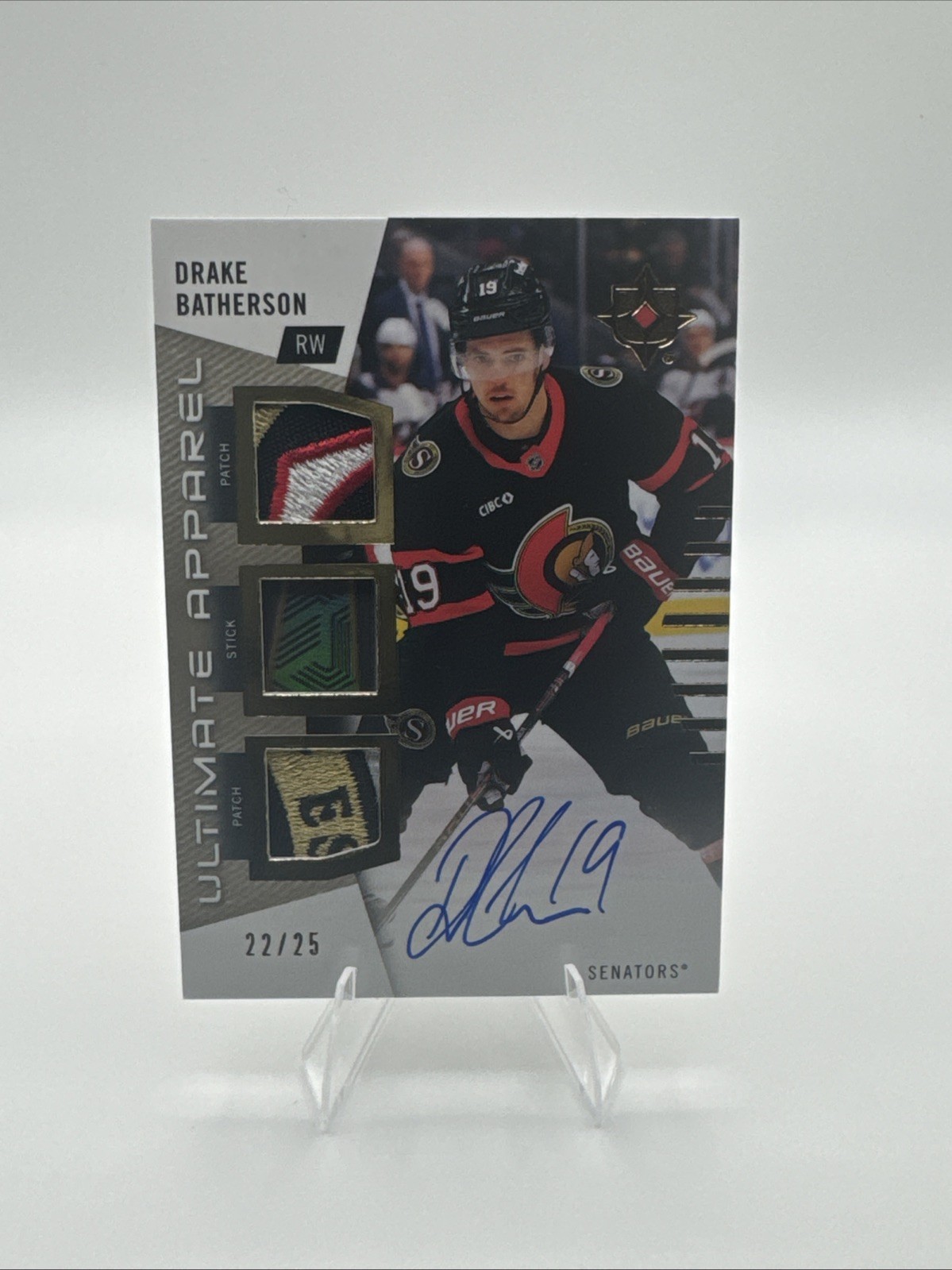 2025-26 Ultimate Collection Drake Batherson Ultimate Apparel 22/25 🔥 2025-26 Ultimate Collection Drake Batherson Ultimate Apparel 22/25 🔥