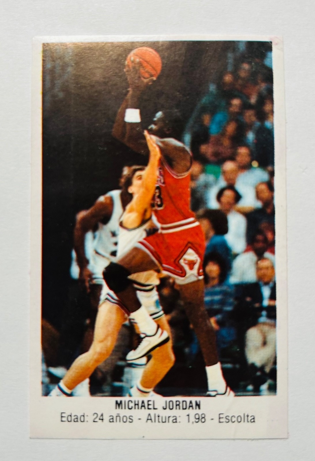 RARE 1987 Converse J. Merchante Spanish Stickers Michael Jordan #146 Bulls HOF