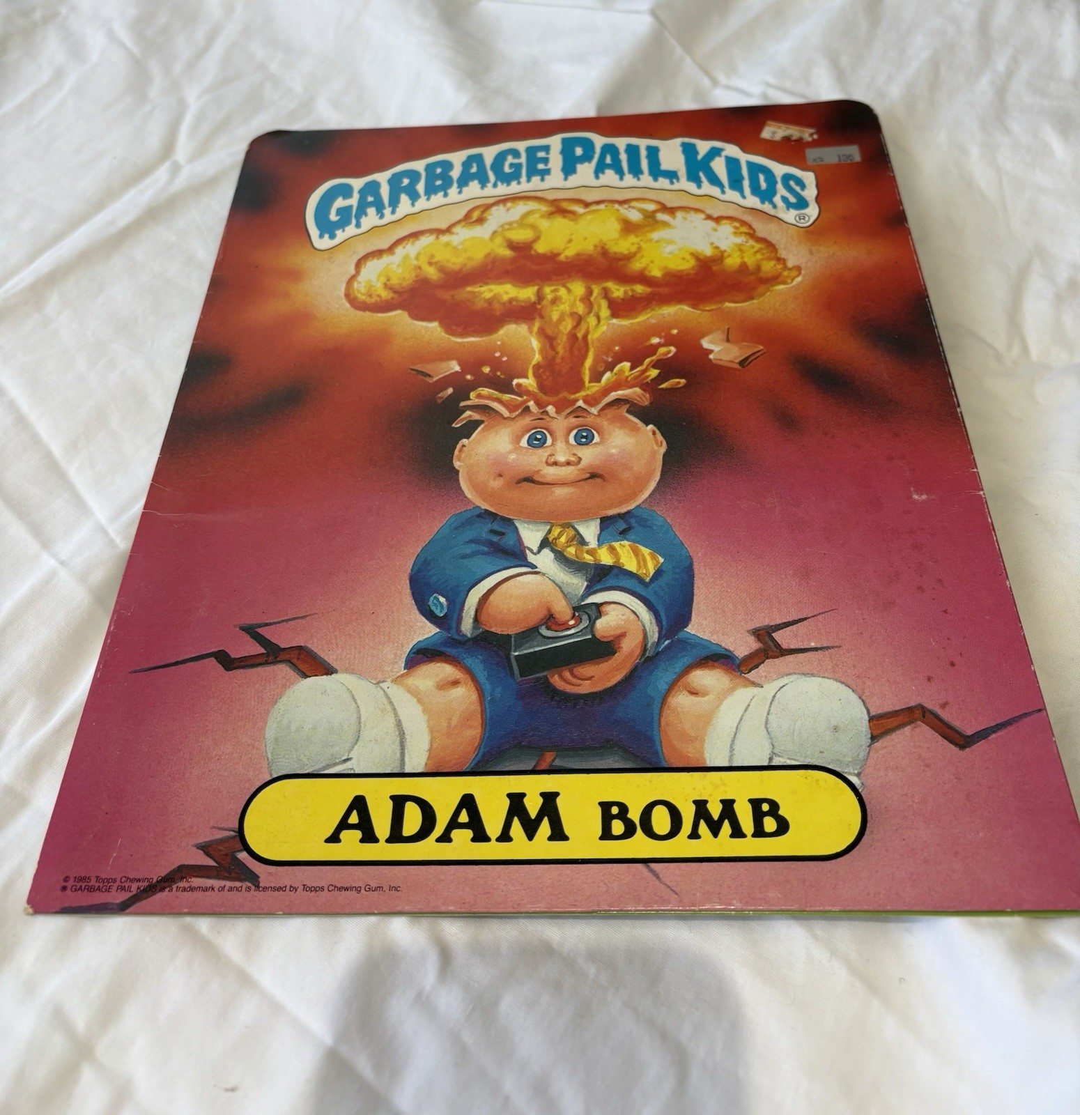 Vintage 1986 Garbage Pail Kids Pocket School Folder Topps Adam Bomb Sticky Rick Vintage 1986 Garbage Pail Kids Pocket School Folder Topps Adam Bomb Sticky Rick