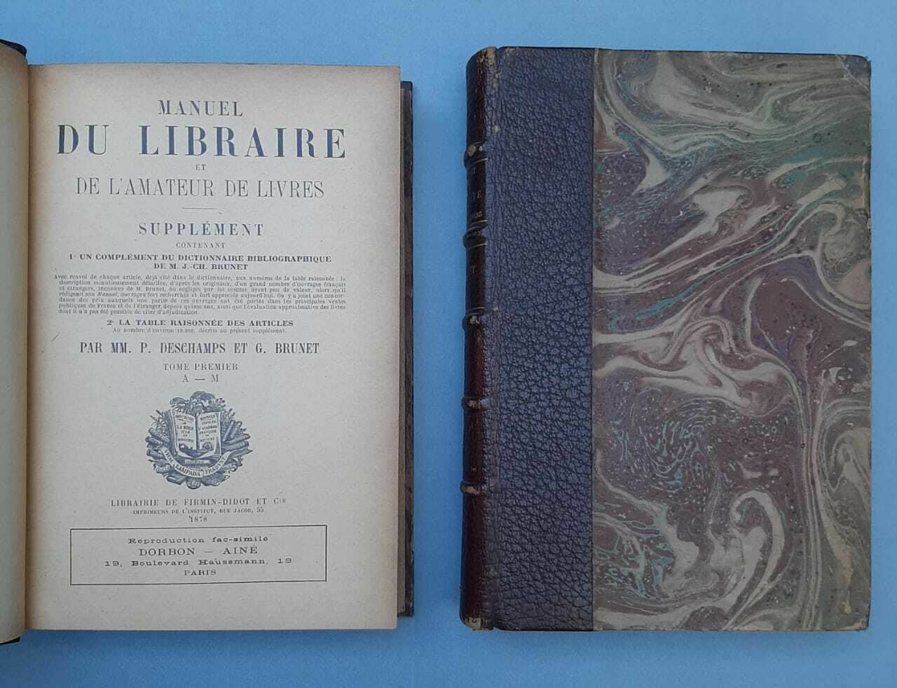 Pierre Deschamps  y G Brunet Manuel du Libraire et de l’Amateur de Livres.