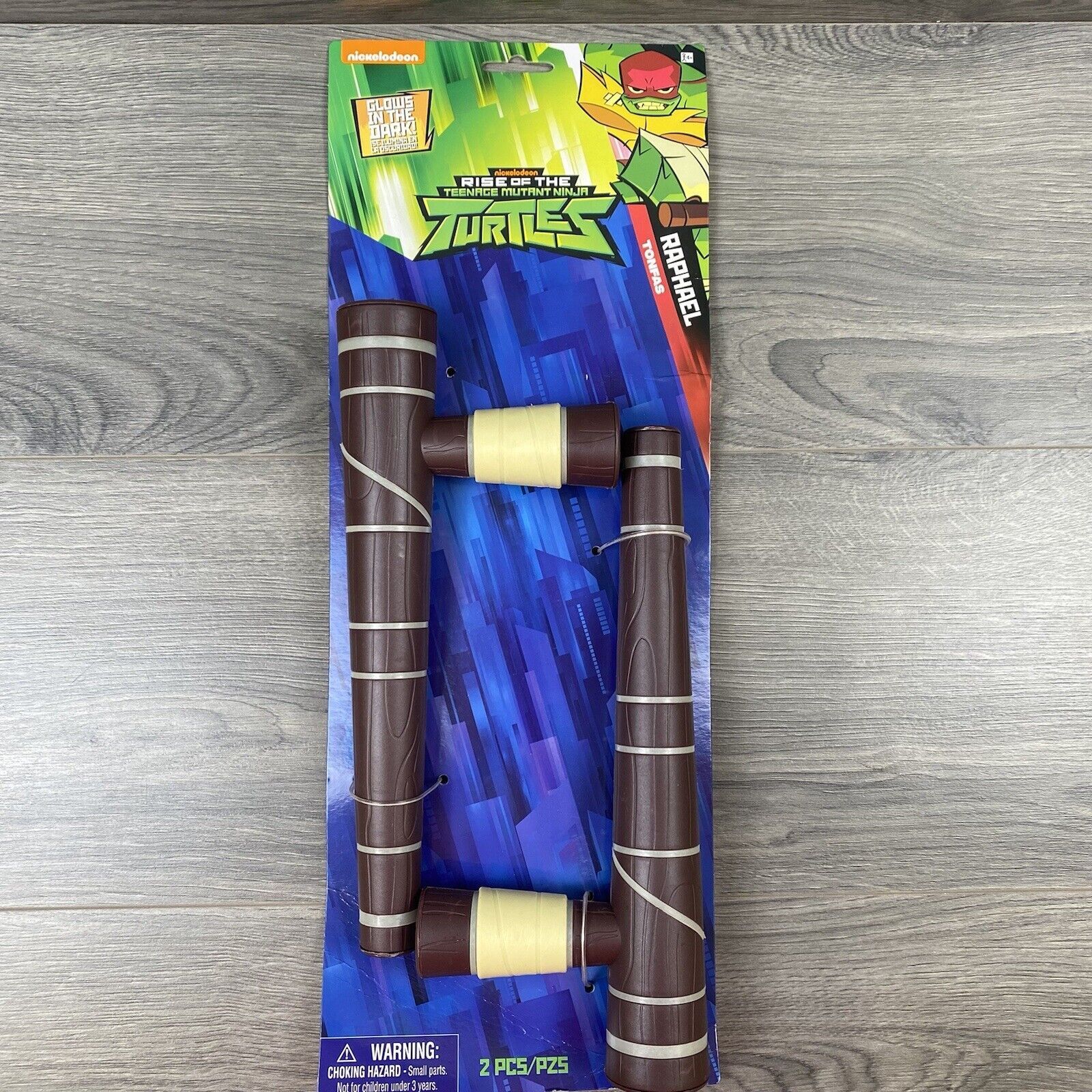 Rise of the Teenage Mutant Ninja Turtles Raphael's Tonfas Glow in the Dark
