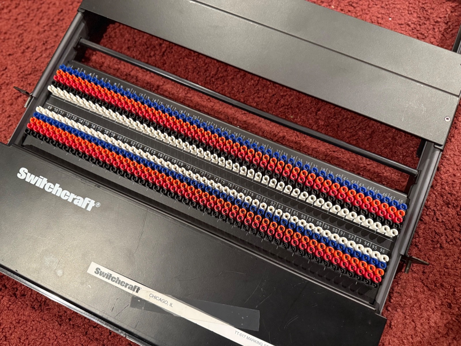 Switchcraft TTPFA96K1NO 1RU, 2X48 Bantam TT Patchbay Excellent Condition Switchcraft TTPFA96K1NO 1RU, 2X48 Bantam TT Patchbay Excellent Condition