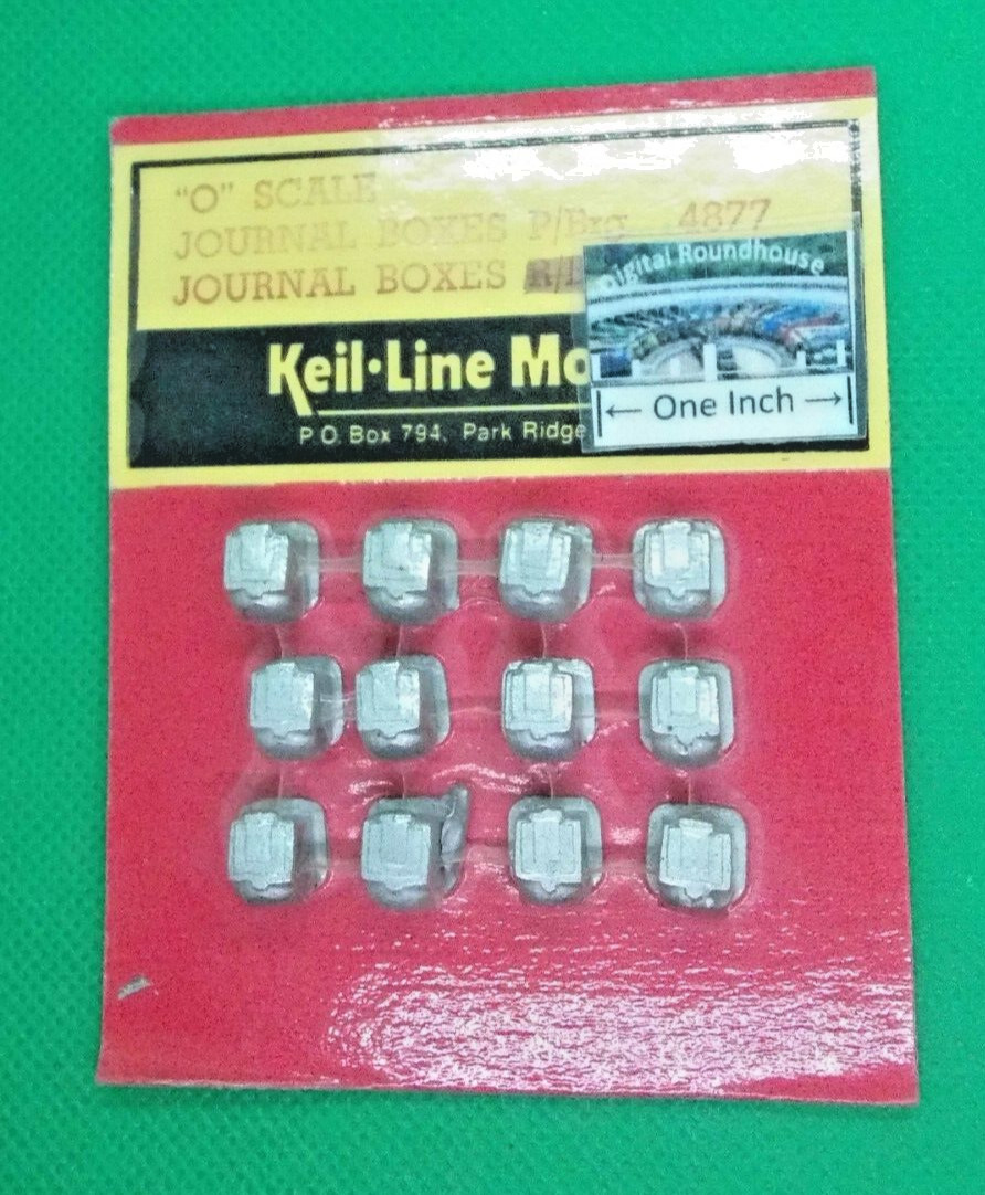 Keil-Line Models O scale #4877 Journal Boxes P/Bearing (pkg. 12) - Vintage