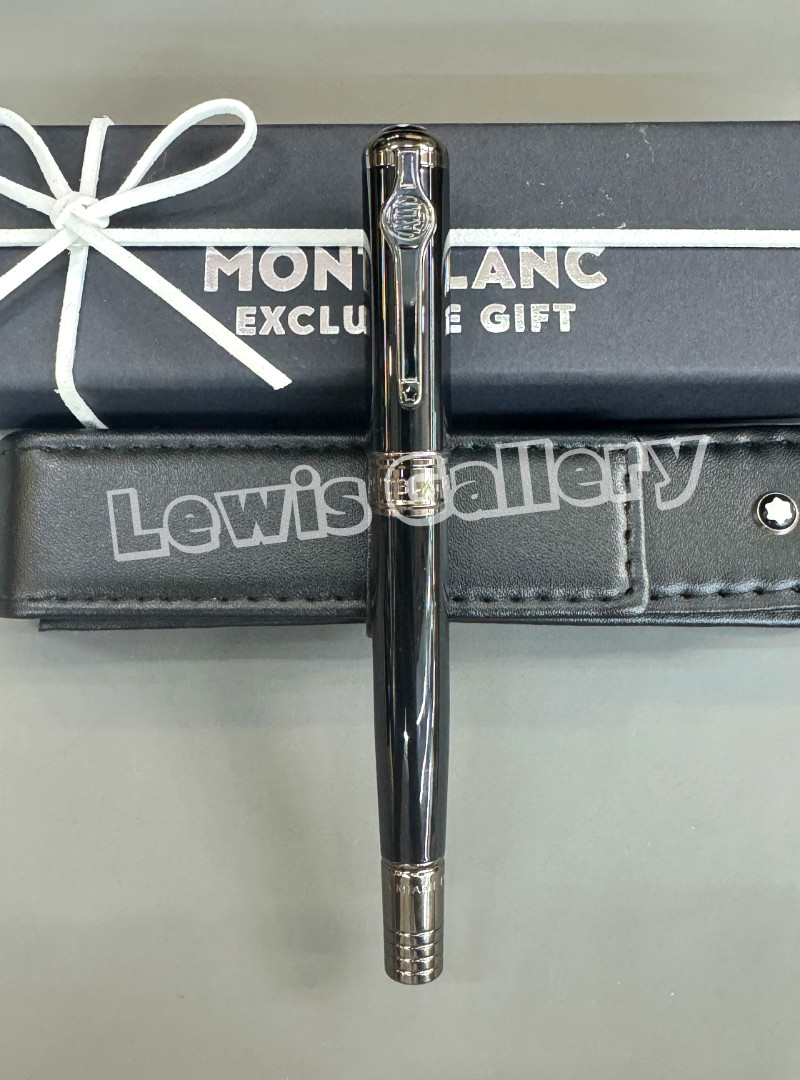 MONTBLANC Great Characters Muhammad Ali Fountain Pen Black w/ Pouch MONTBLANC Great Characters Muhammad Ali Fountain Pen Black w/ Pouch