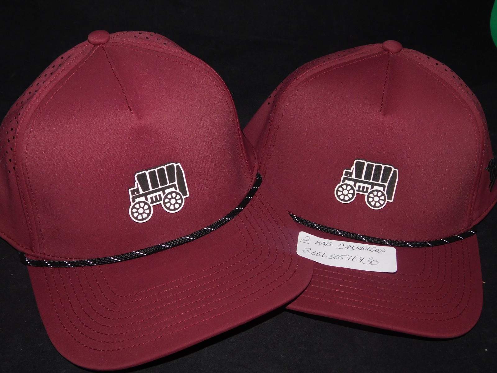 2  BRANDED BILLS PERFORMANCE 545 CHUCKWAGON TOURNAMENT GOLF HATS MESH BACK NEW