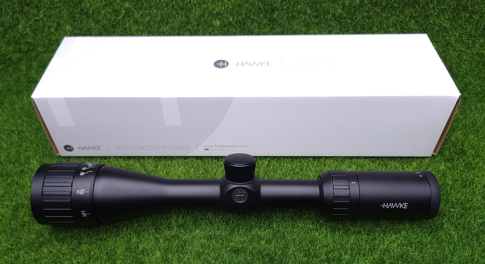 Hawke Vantage 3-9x40mm AO Mil-Dot Reticle SFP Riflescope, Matte Black - 14123