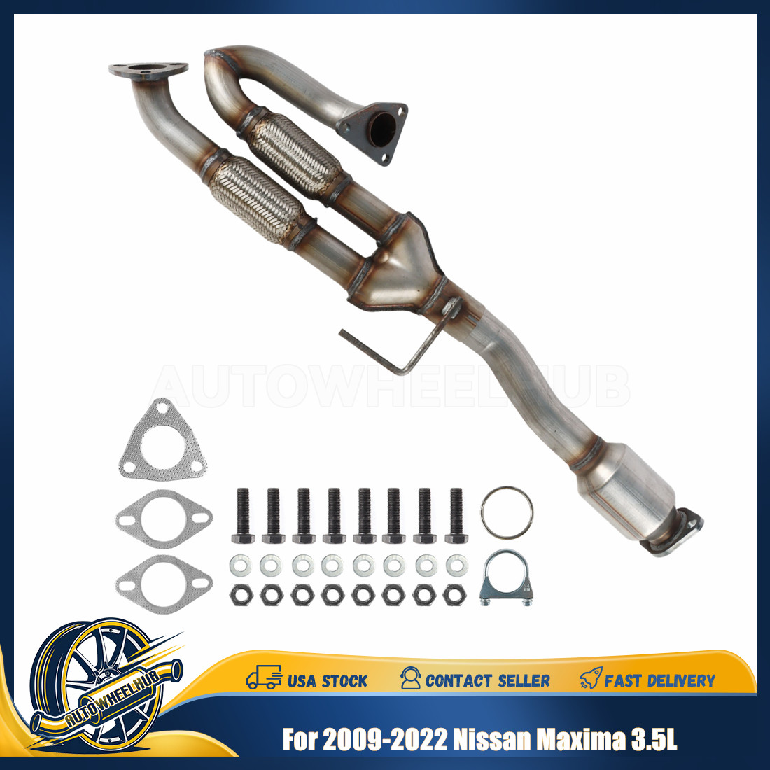 For 2009-2021 2022 Nissan Maxima 3.5L Exhaust Catalytic Converters Flex Pipe