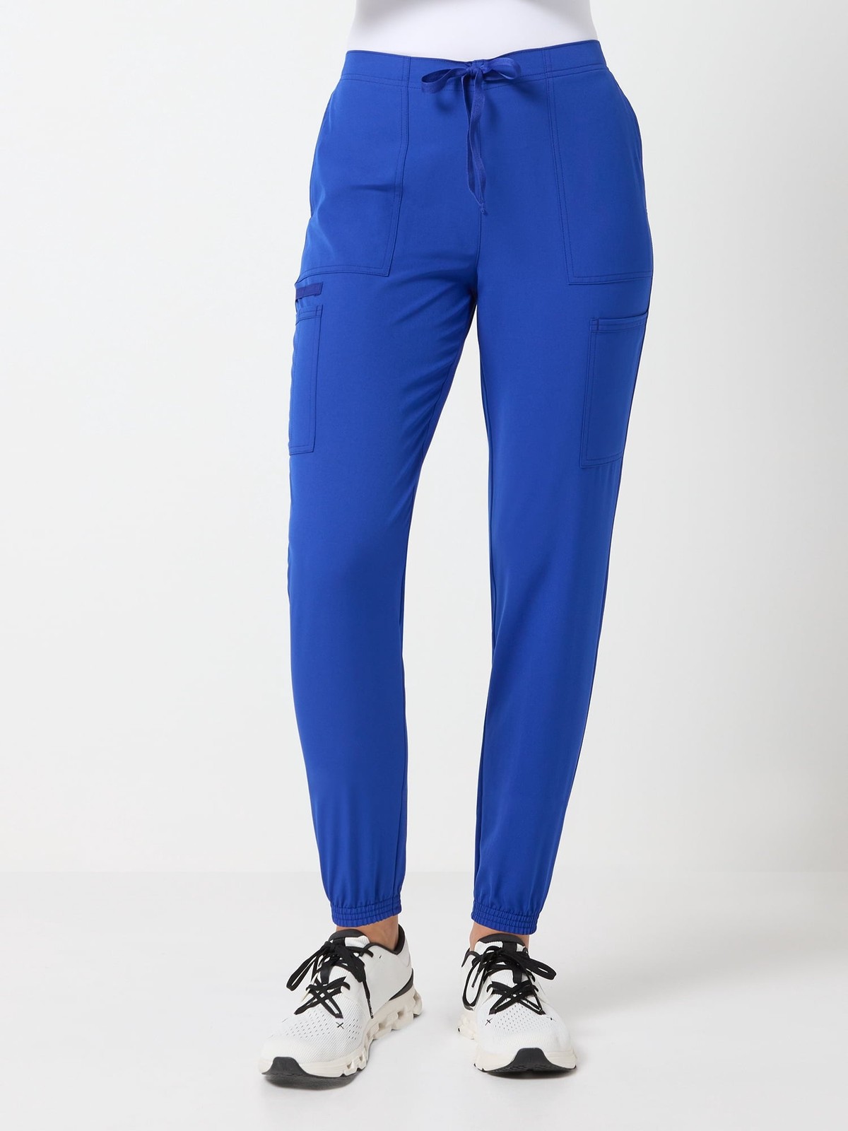 Scrubstar Women\'s Cargo Jogger Scrub Pants XL Electric Blue NWT
