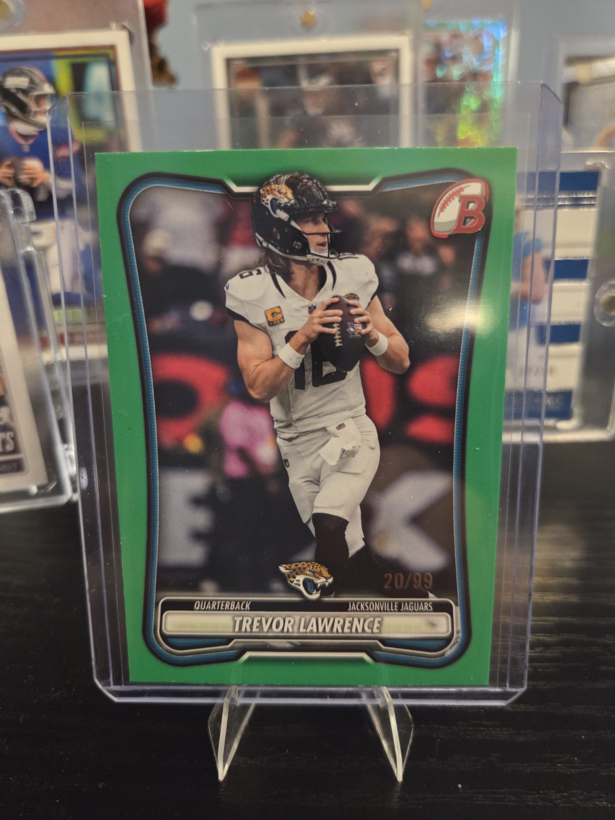 Topps Bowman Football 2026 Trevor Lawrence #51 Jaguars /99 Green Topps Bowman Football 2026 Trevor Lawrence #51 Jaguars /99 Green