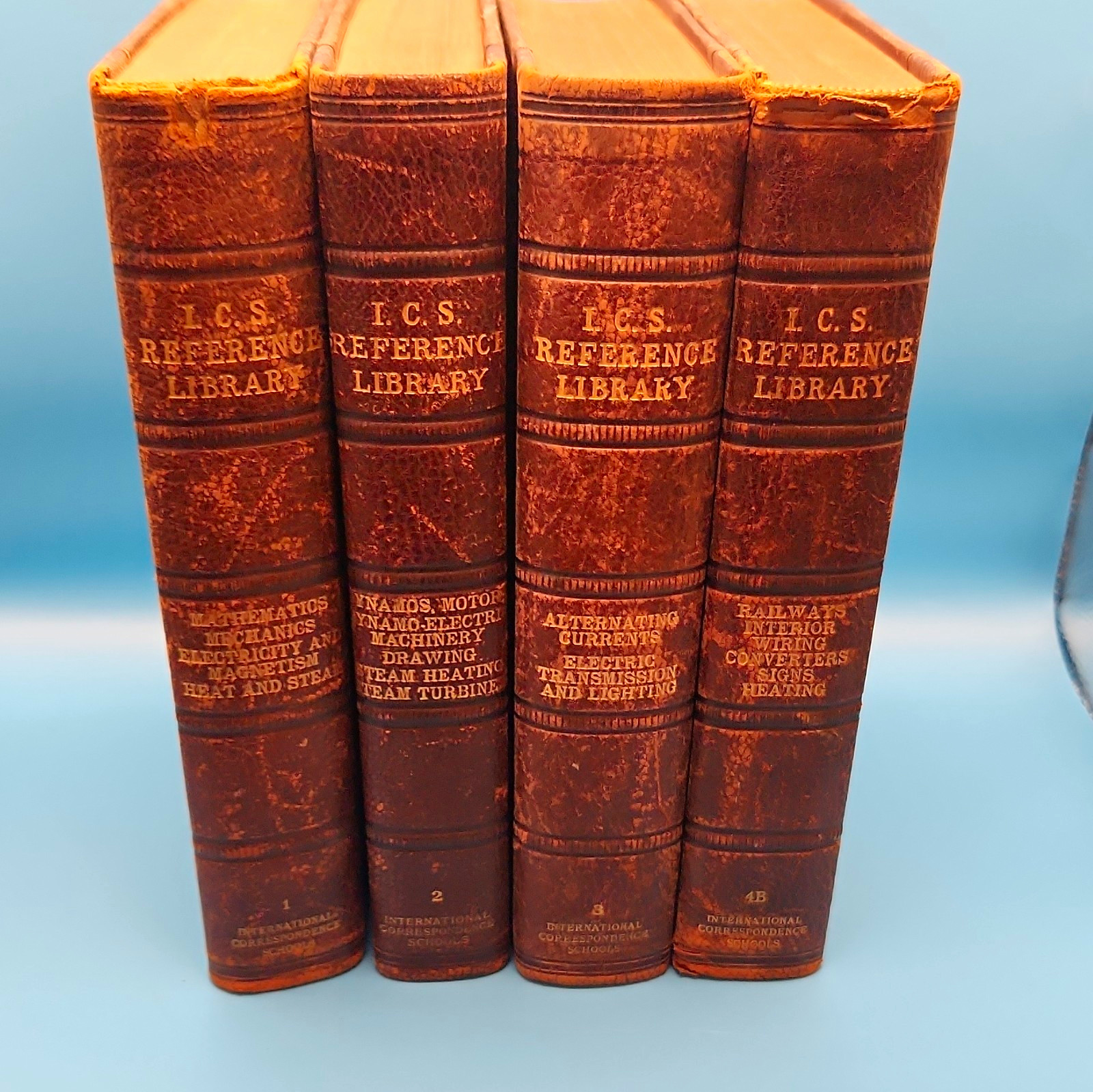 International Textbook Co. I.C.S. Reference Library Vol 1-4B Hardcover 1908