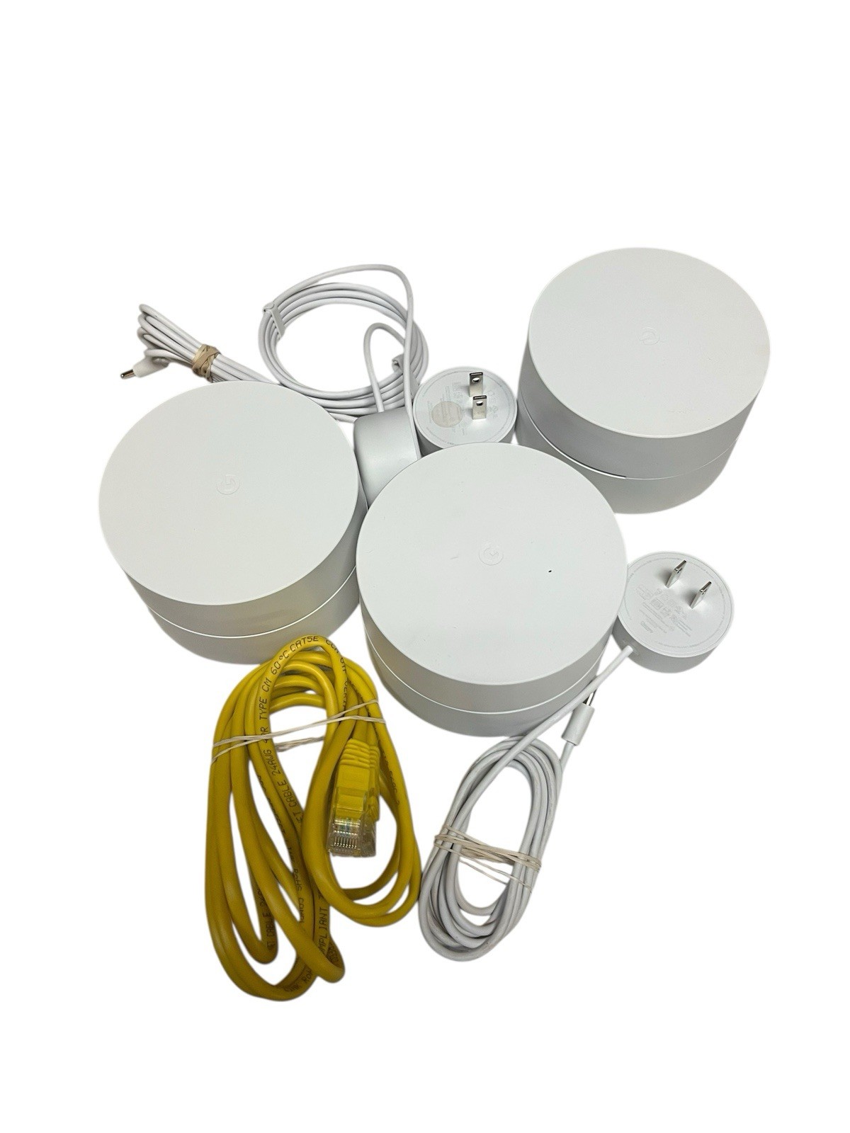 Google Nest GJ2CQ GA02434-US Whole Home Wi-Fi System 3 Pack With Power Cords Google Nest GJ2CQ GA02434-US Whole Home Wi-Fi System 3 Pack With Power Cords