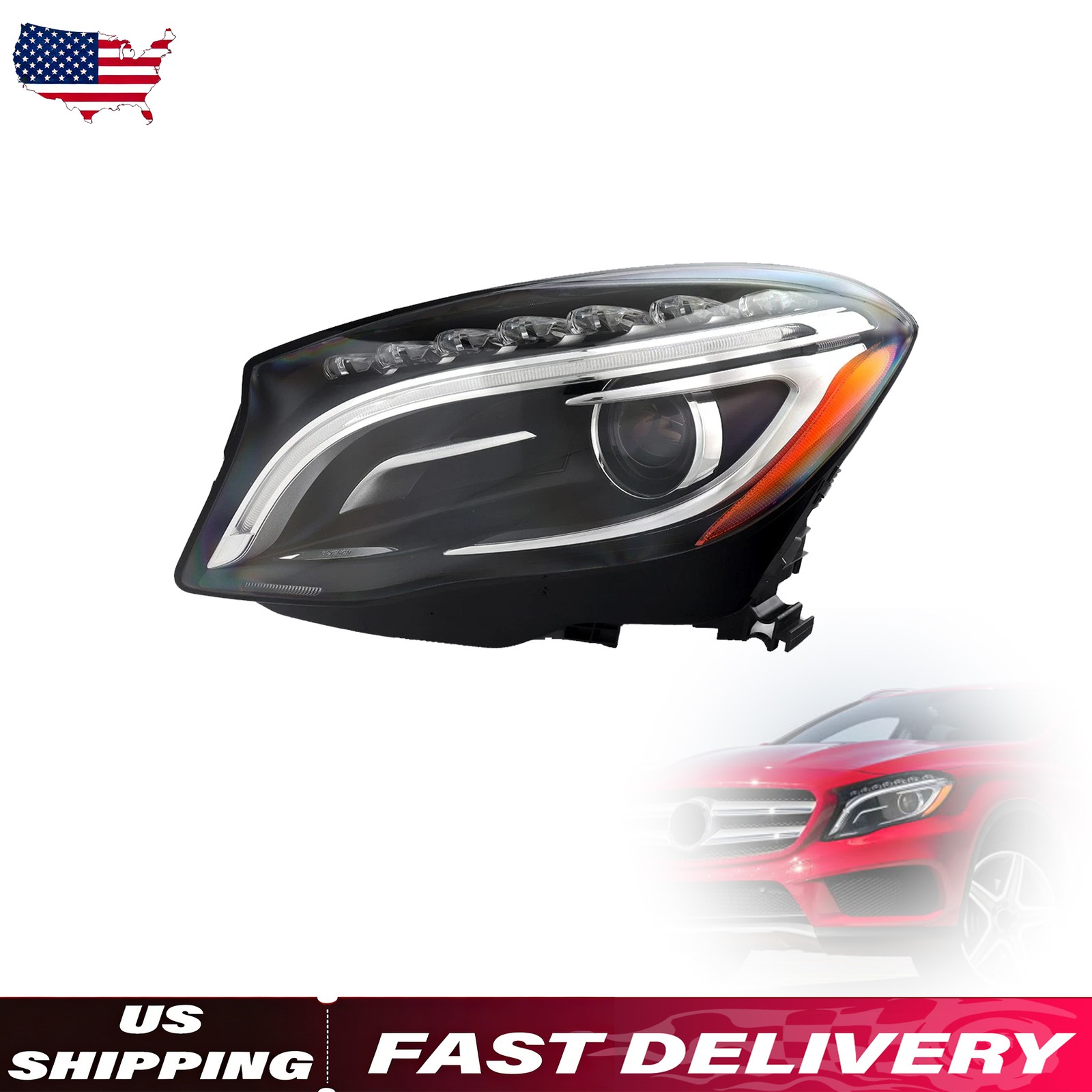 A1569062100 Left Side Xenon Headlight For 2015-17 Mercedes GLA Class GLA250 W156 A1569062100 Left Side Xenon Headlight For 2015-17 Mercedes GLA Class GLA250 W156