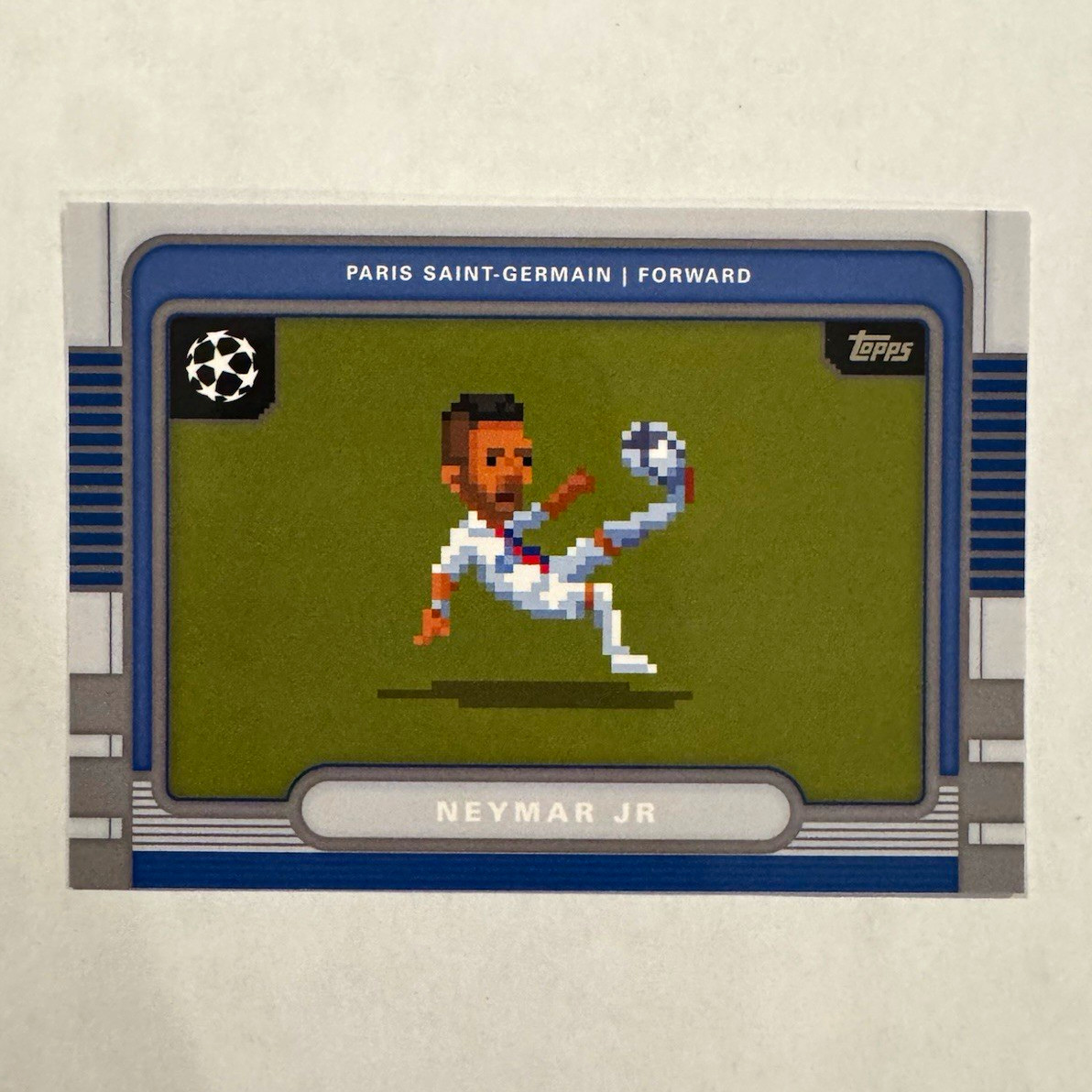 Topps Neymar Jr PSG 8-Bit Shots Insert #8B-6 UCL Stickers UEFA 2026