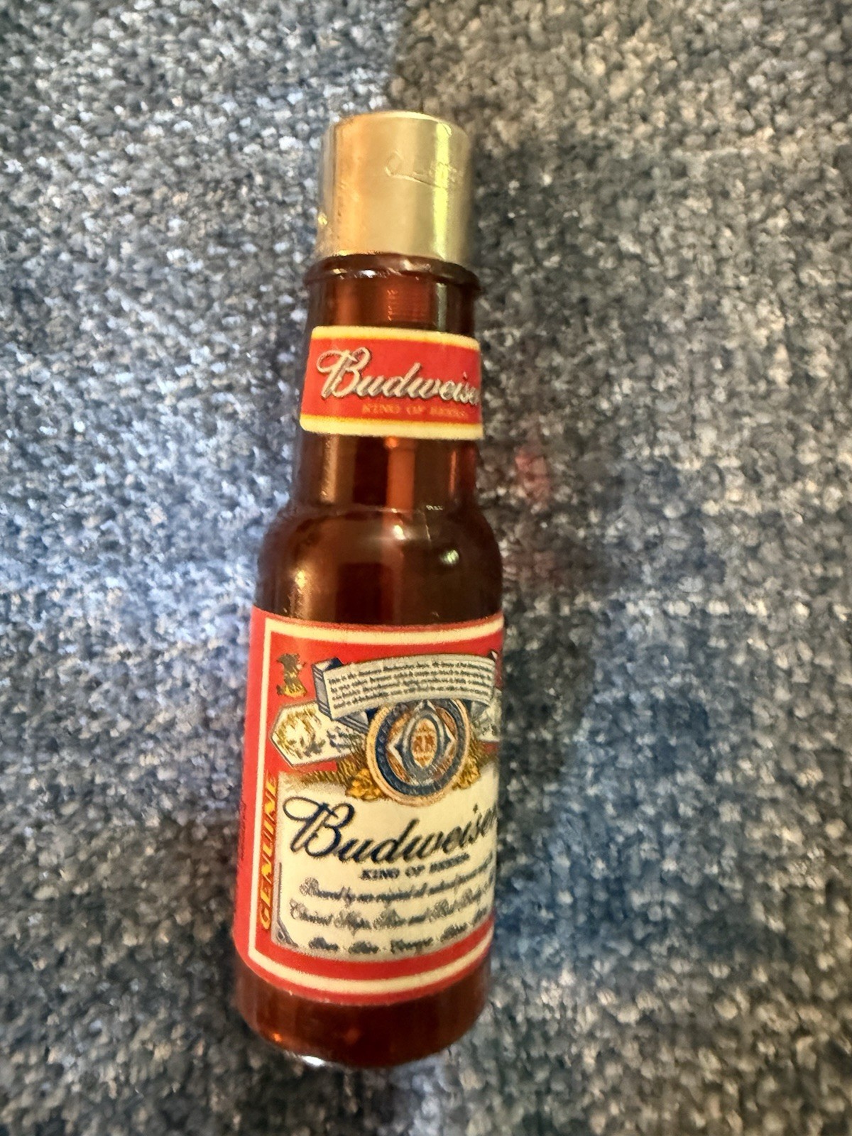 Vintage Budweiser Beer Bottle Lighter Novelty Pocket Lighter Breweriana⁠