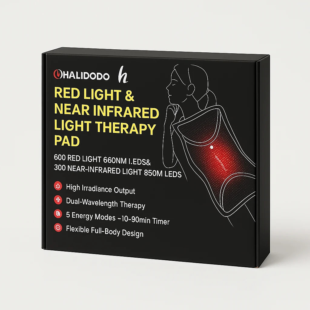 HALIDODO Red Light & Near Infrared Therapy Pad, 900 LEDs HALIDODO Red Light & Near Infrared Therapy Pad, 900 LEDs