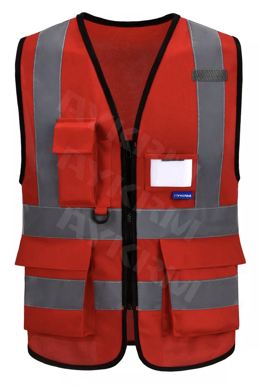 AYKRM High Visibility Reflective 2 Two Tone Construction Safety Vest~XS~FASTSHIP