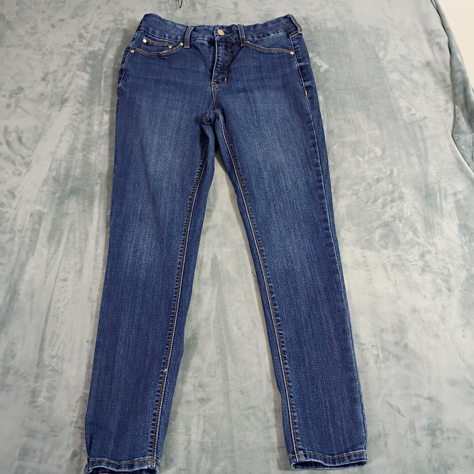Seven7 Womens Jeans Blue Denim Stretch Mid Rise Slim Fit Size 10 Seven7 Womens Jeans Blue Denim Stretch Mid Rise Slim Fit Size 10