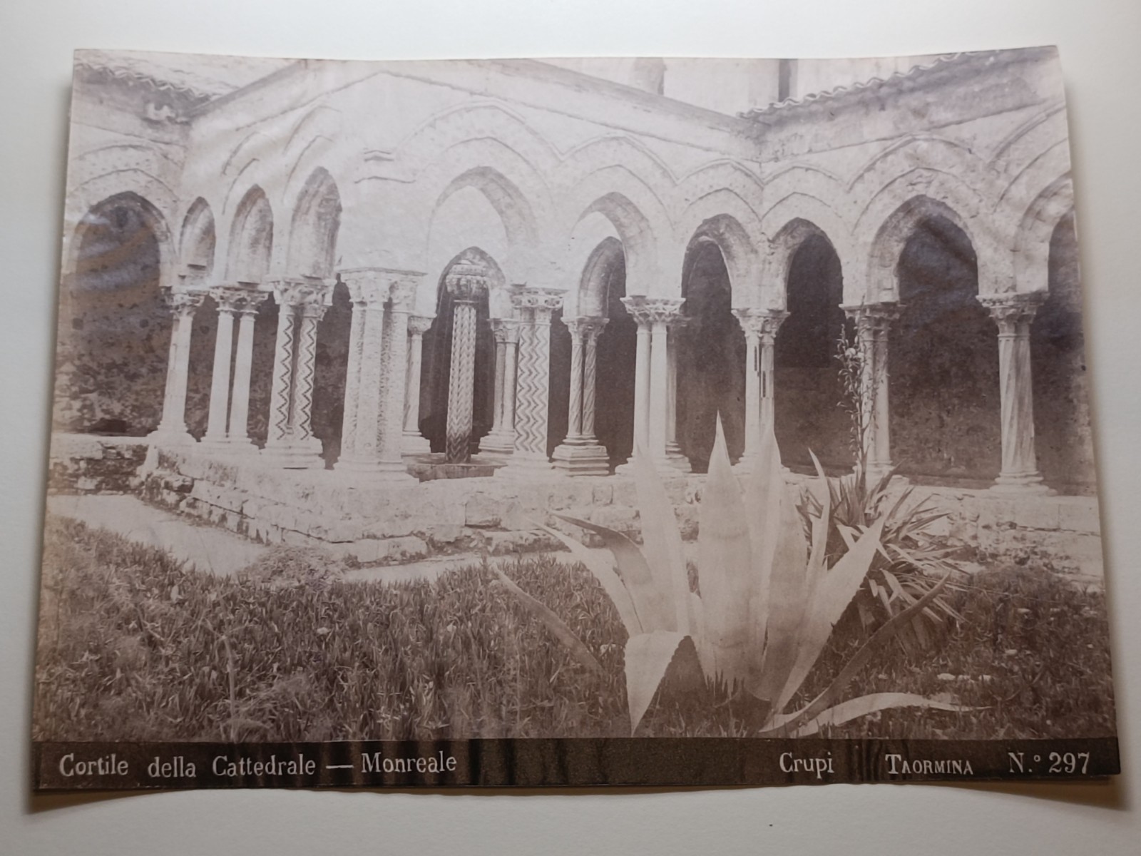 Giovanni Crupi, No. 297, Monreale, Cathedral Courtyard, 1890 Ca. Giovanni Crupi, No. 297, Monreale, Cathedral Courtyard, 1890 Ca.