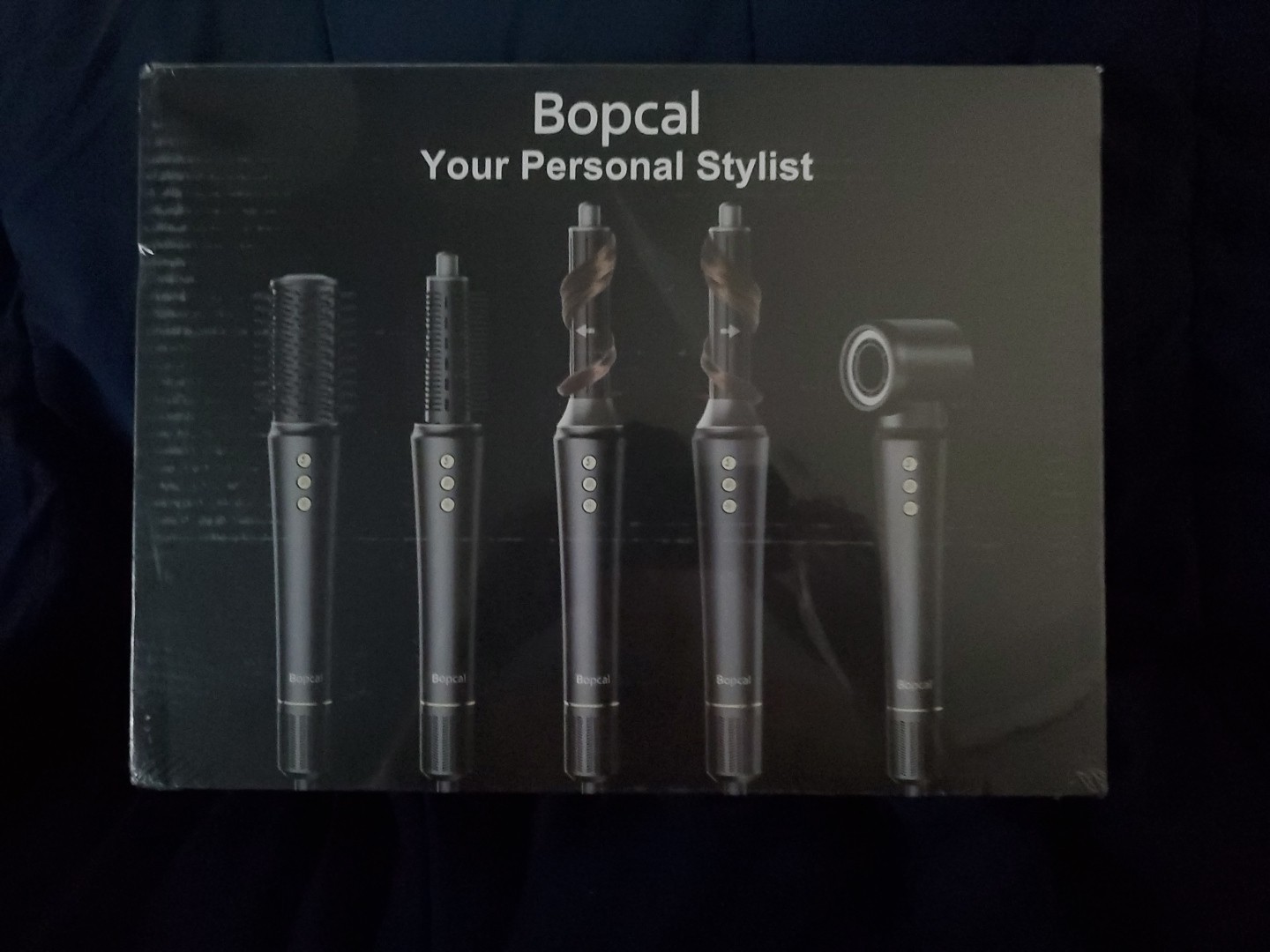 Bopcal 5 in 1 Dark Gray Hair Dryer Styler Auto Air Wrap Frizz Control Tool Bopcal 5 in 1 Dark Gray Hair Dryer Styler Auto Air Wrap Frizz Control Tool