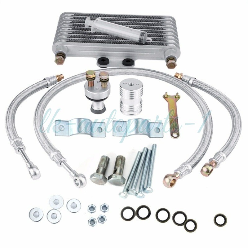 125ml Motorcycle Oil Cooler Cooling Radiator Kit For Honda CB CG 100CC - 250CC