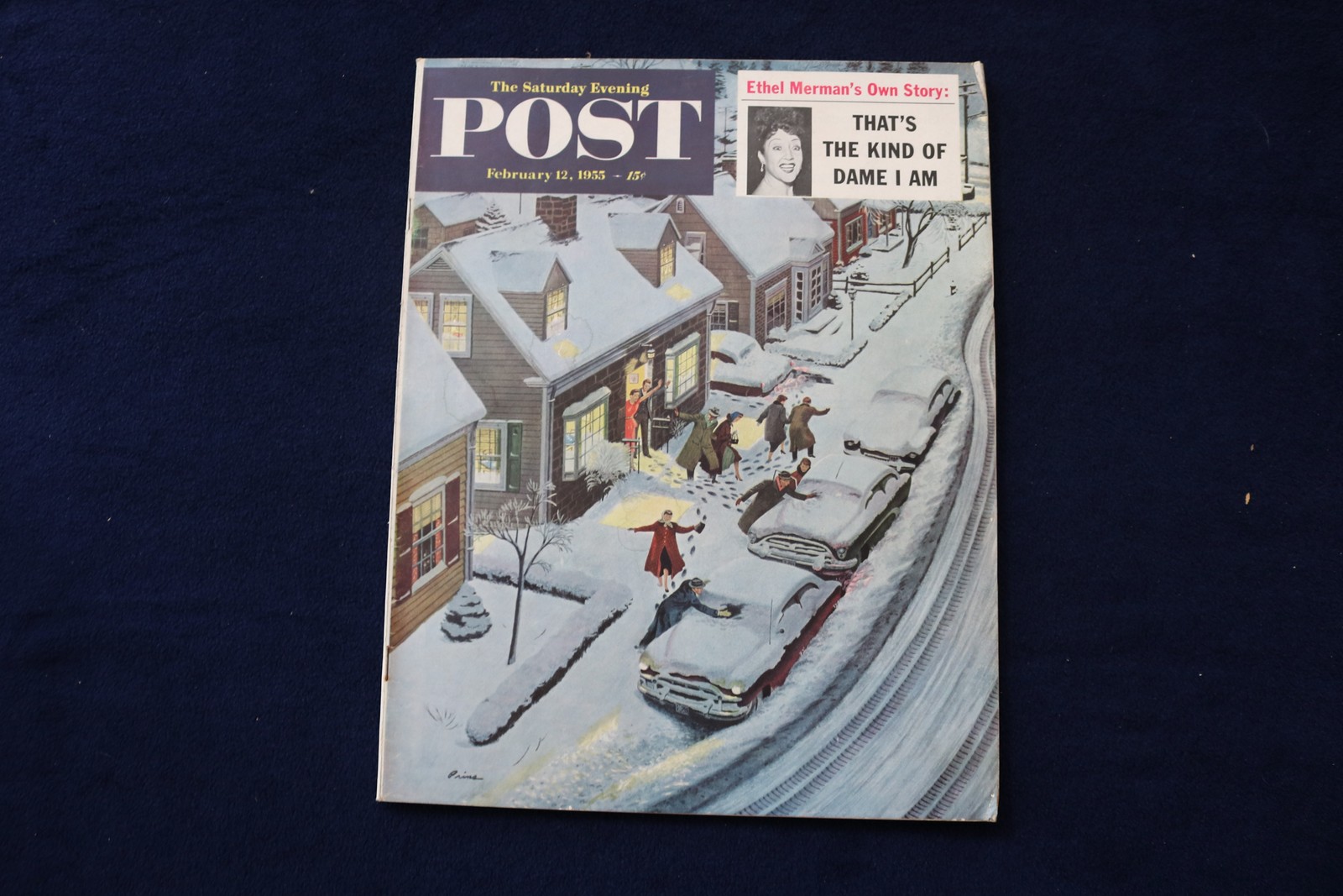 1955 FEBRUARY 12 THE SATURDAY EVENING POST MAGAZINE- ETHEL MERMAN STORY- E 34161