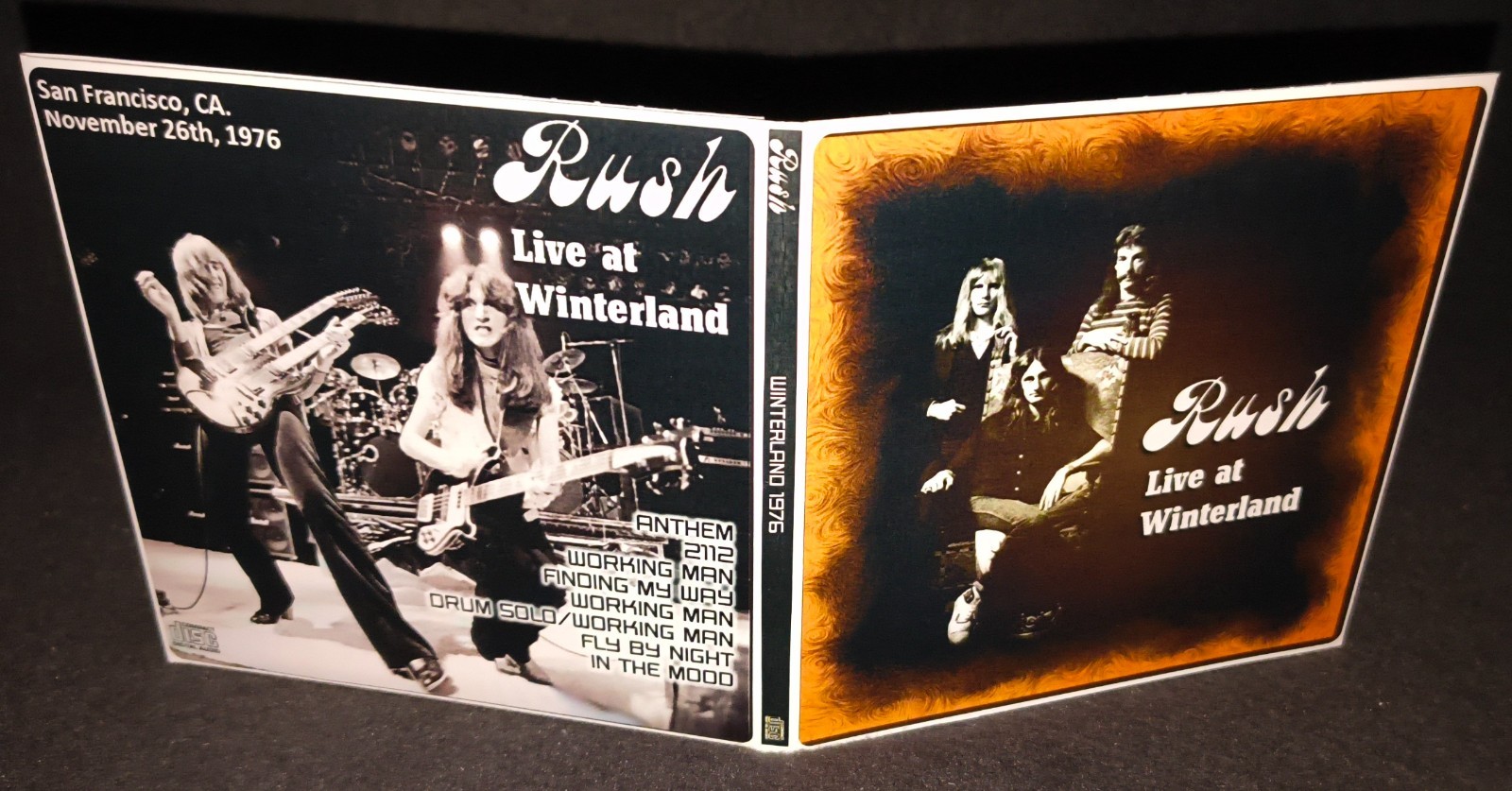 Rush Winterland 1976 Gate Fold CD Package NEW