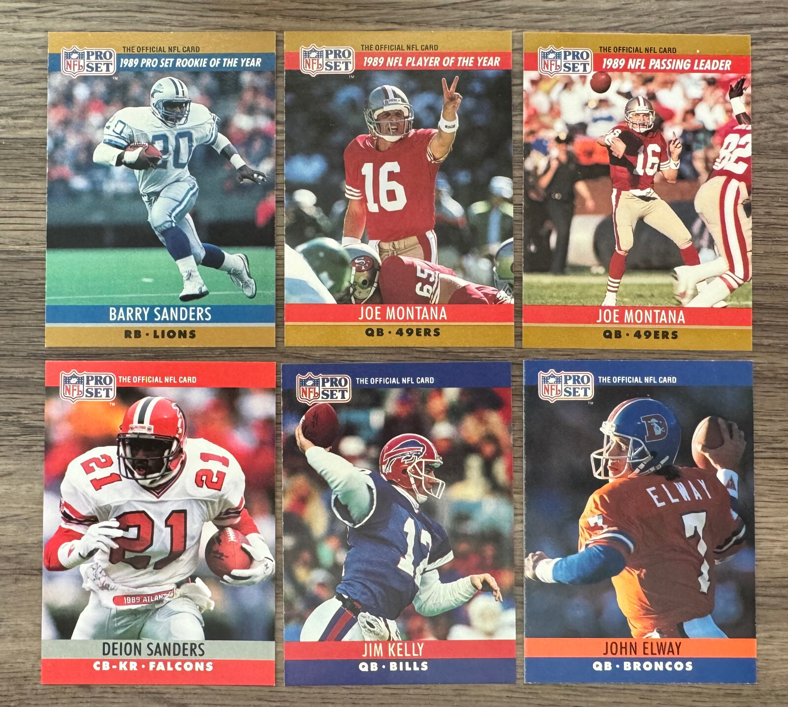 1990 Pro Set NFL Football Cards - #1 - 249 - Pick Your Cards