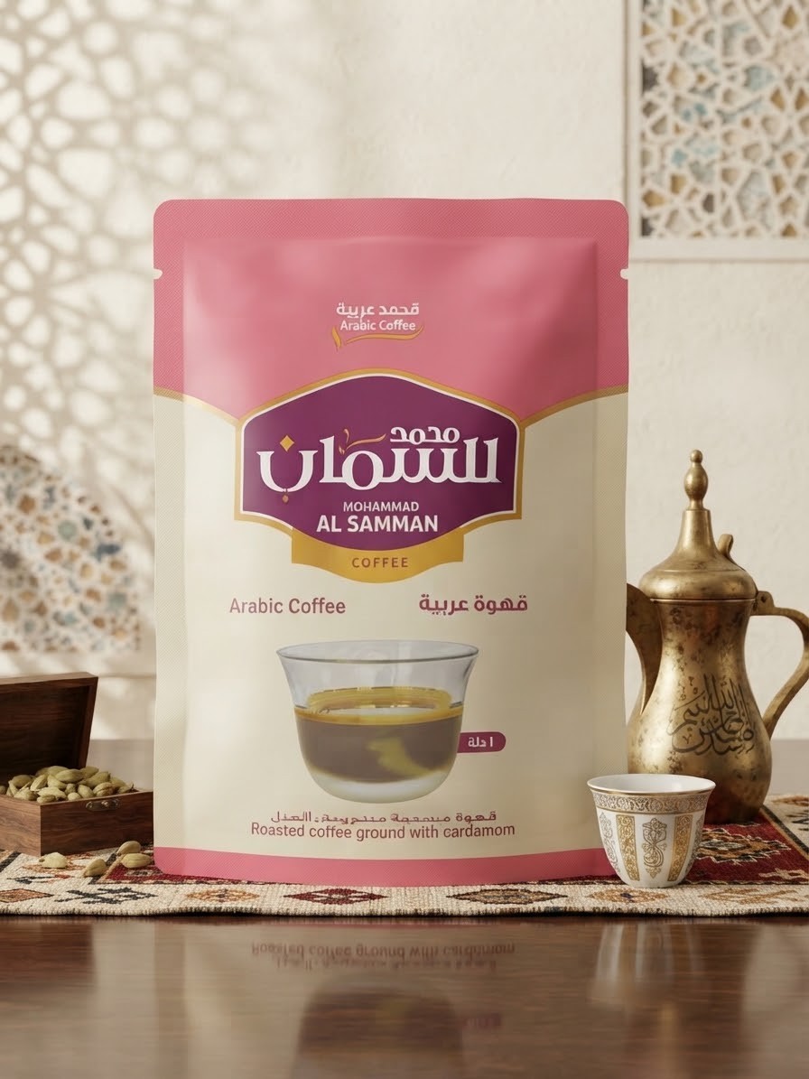 GET 1 FREE 1 Jordanian Instant Arabic Coffee With Cardamom AL SAMMAN 45 g السمان