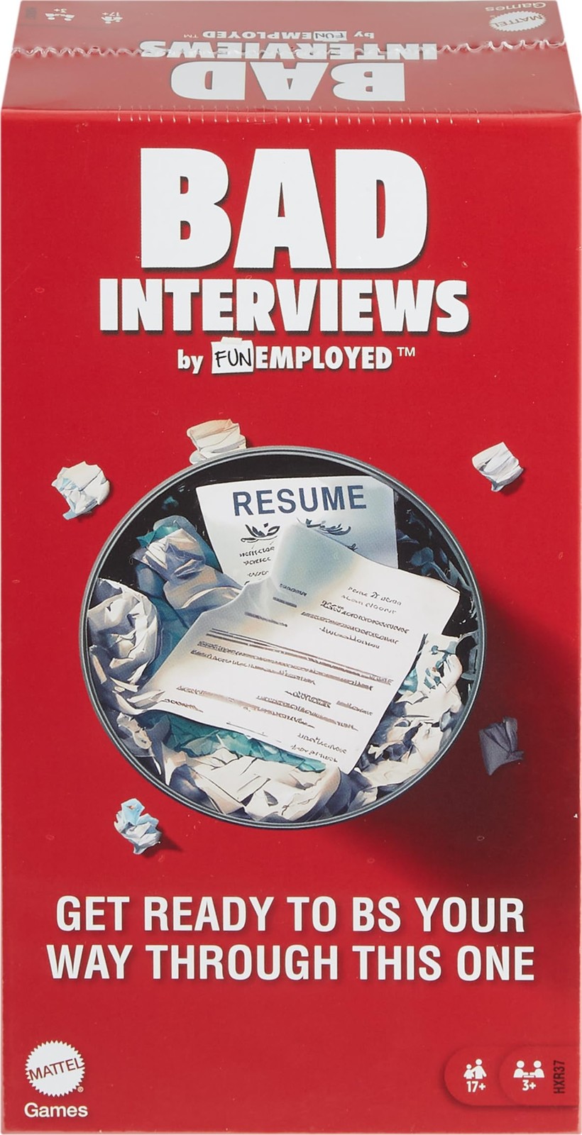 Mattel Games Bad Interviews by Funemployed Party Game, Game Night for 3 or...
