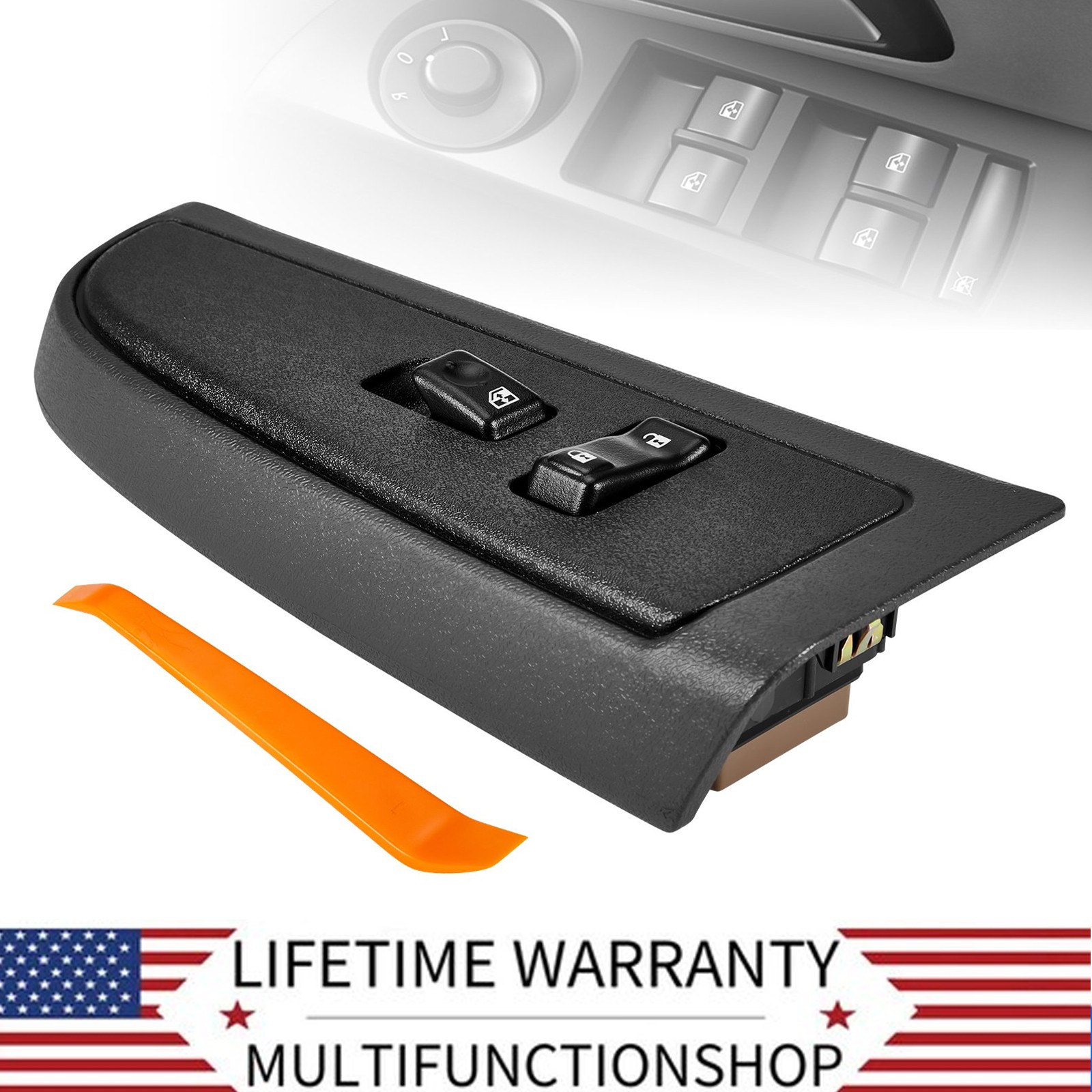19115820 Front Passenger Window Switch &Bezel for 2003-2007 Chevy Silverado