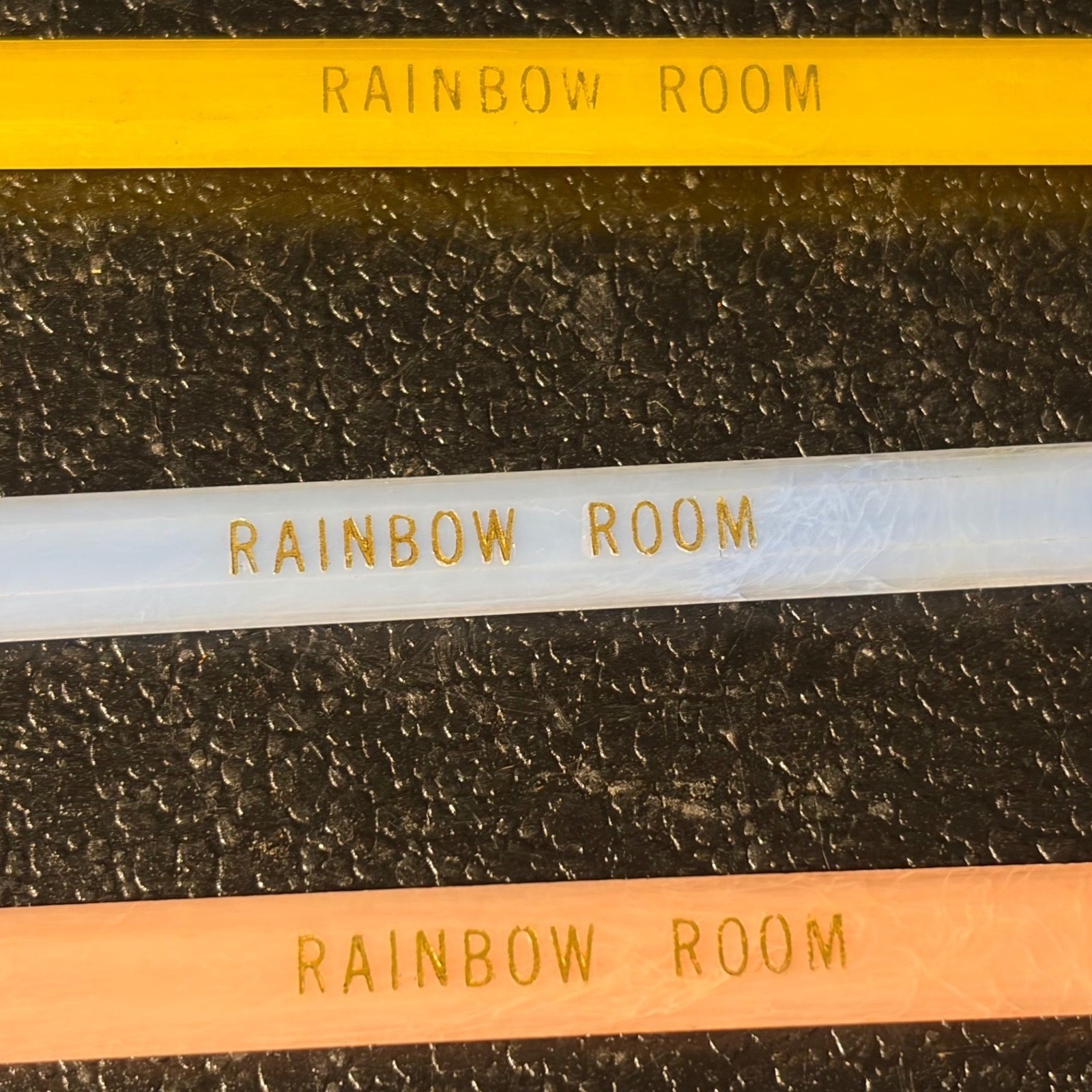 Vintage Rainbow Room NYC Sword Cocktail Picks Plastic Swizzle Sticks Set of 3