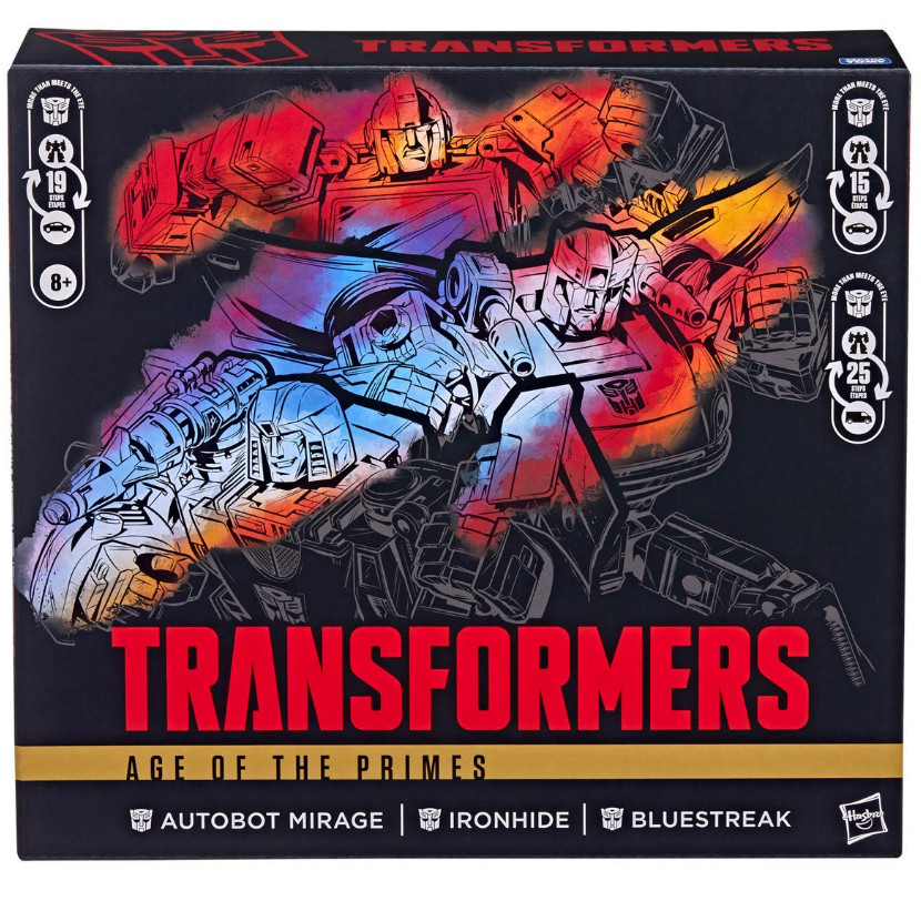 Transformers Age of the Primes 3-Pack Mirage, Ironhide, Bluestreak ~ Stock