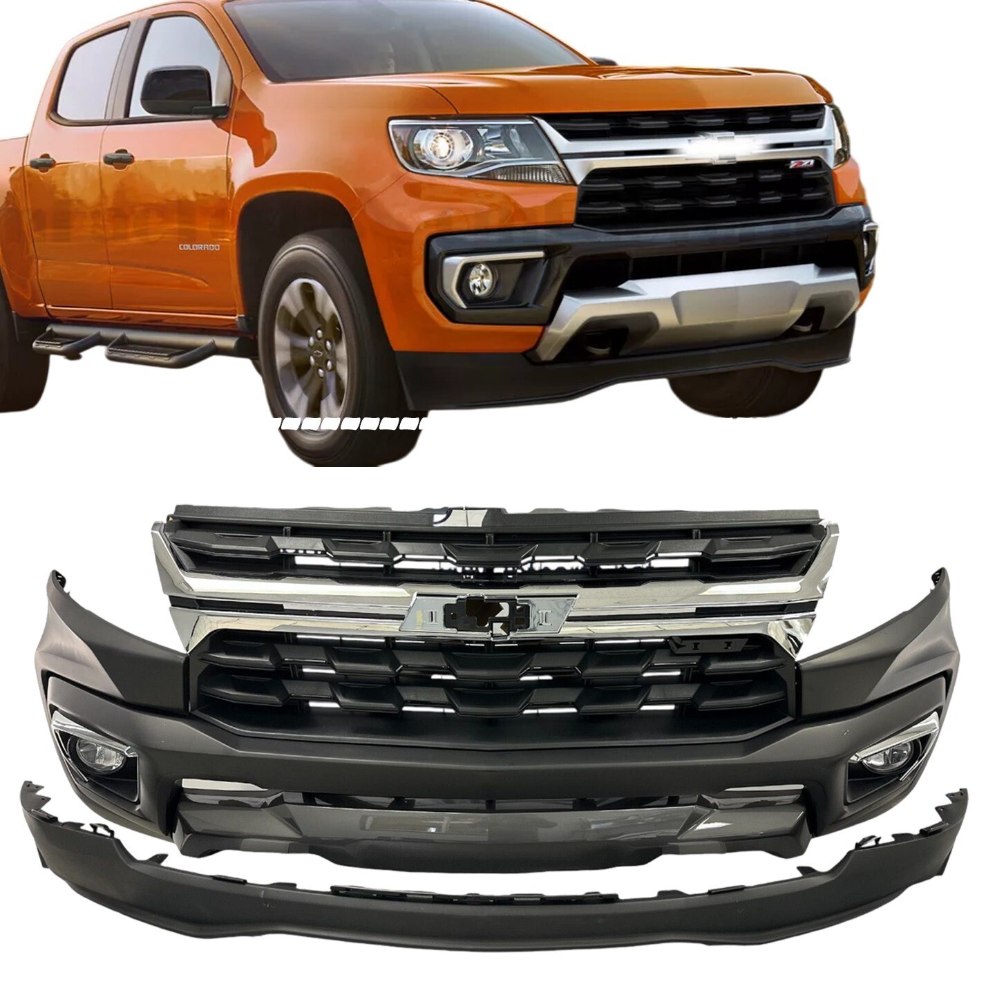 Fit 2021 2022 Chevy Colorado LT Front Bumper Complete Assembly