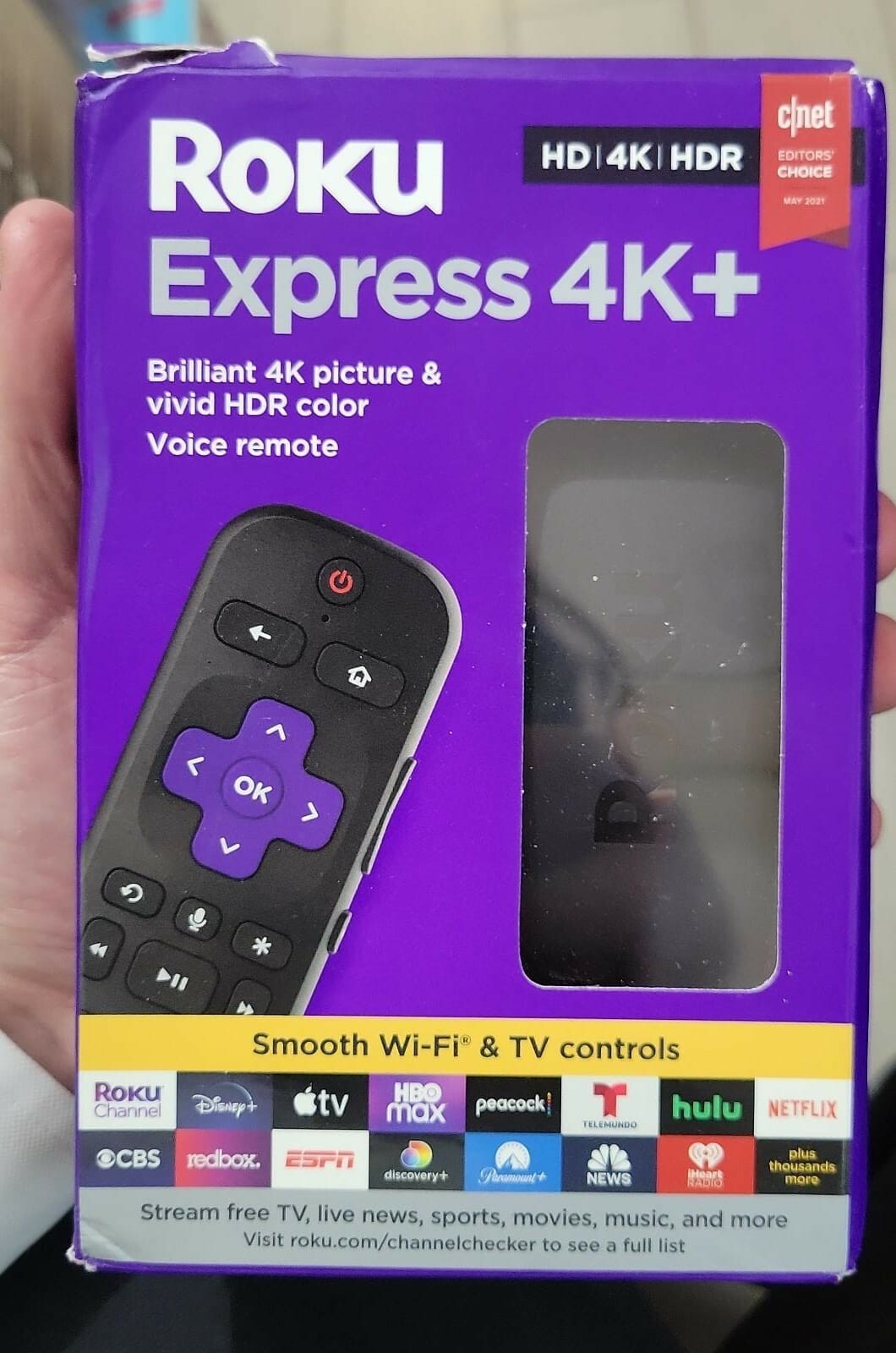 Roku Express 4K + Plus 2021 3941RW Streaming Media Player HD/4K/HDR good