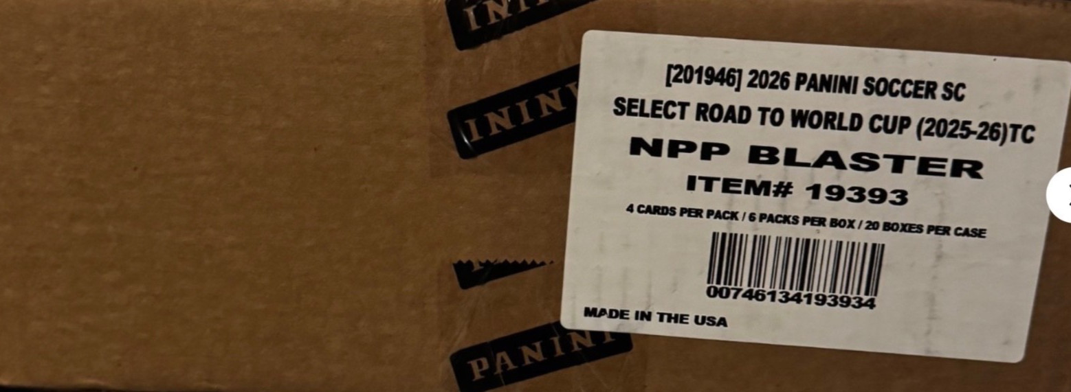 2025-26 Select Road to World Cup Soccer Factory Sealed 20 Box Blaster Case 2025-26 Select Road to World Cup Soccer Factory Sealed 20 Box Blaster Case