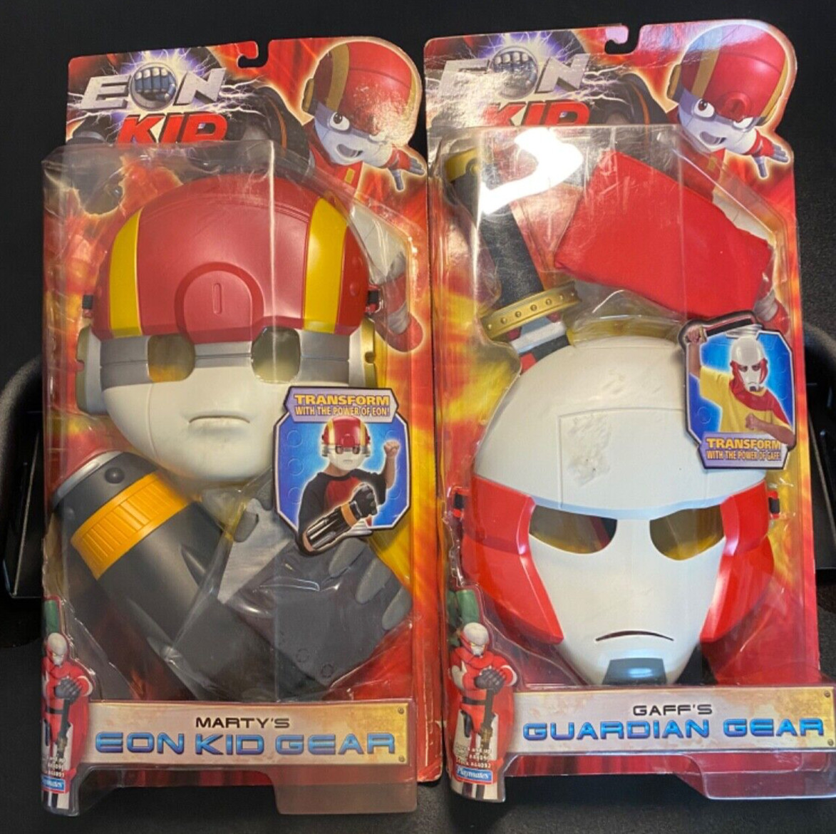 Eon Kid/Iron Kid Costume Lot-Extremely Rare Brand New-Sealed Playmate Toys 2007 Eon Kid/Iron Kid Costume Lot-Extremely Rare Brand New-Sealed Playmate Toys 2007