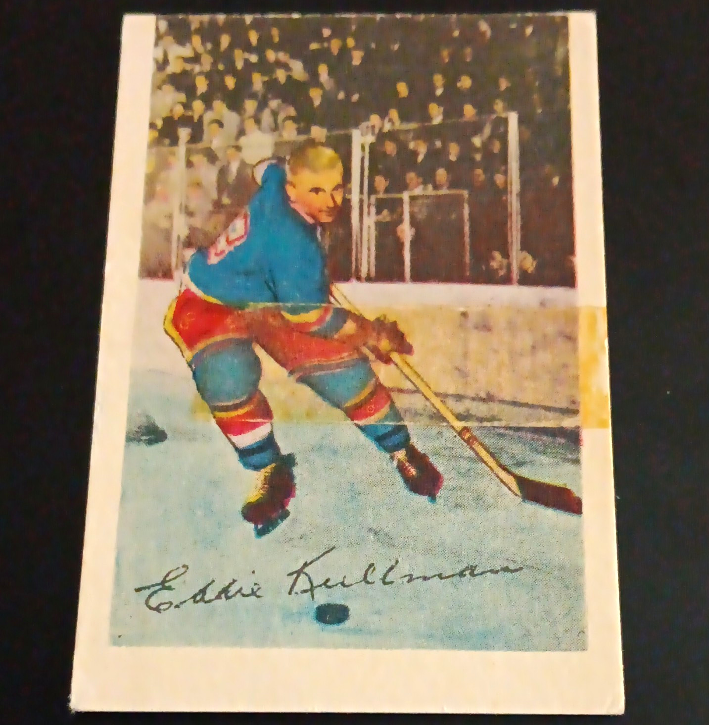 1951-52 Parkhurst - Edward Kullman #18. New York Rangers. NHL. VG+ - EX 1951-52 Parkhurst - Edward Kullman #18. New York Rangers. NHL. VG+ - EX