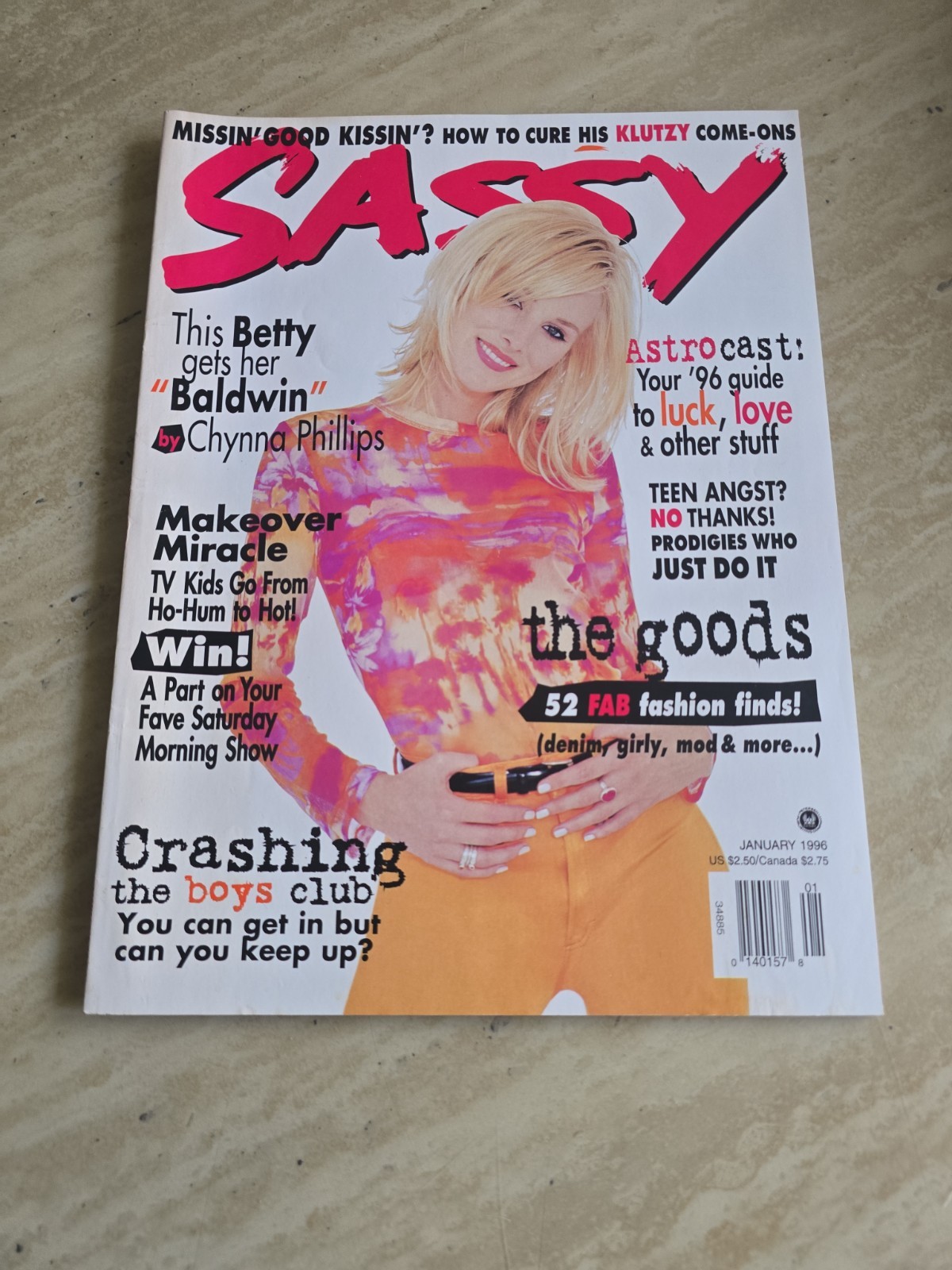 Vintage Sassy Magazine January 1996