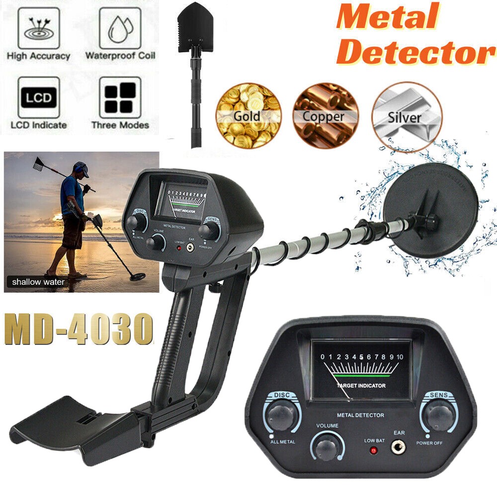 Deep Ground Metal Detector For Adults Underwater Beach Yard Waterproof Seeker